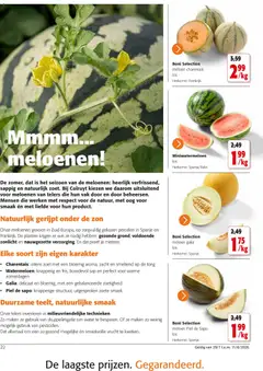 Colruyt folder / publicité - Voorbeeld van een folder van Colruyt, geldig van 29/07/2026 | Pagina: 22 | Producten: Sap, Watermeloen, Meloen