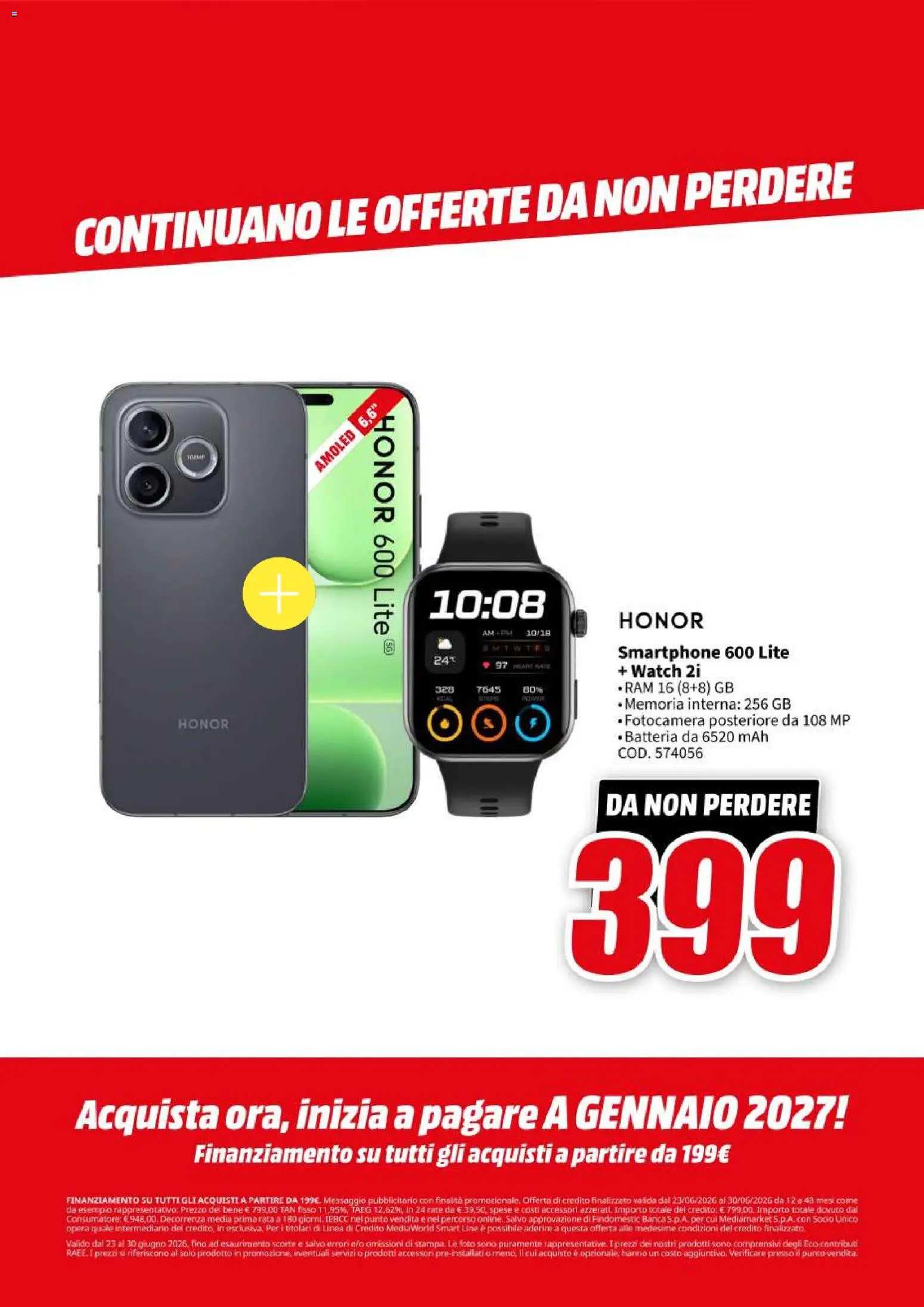 Volantino Media World del 23/06/2026 | Pagina: 7 | Prodotti: Smartphone, Fotocamera, Batteria