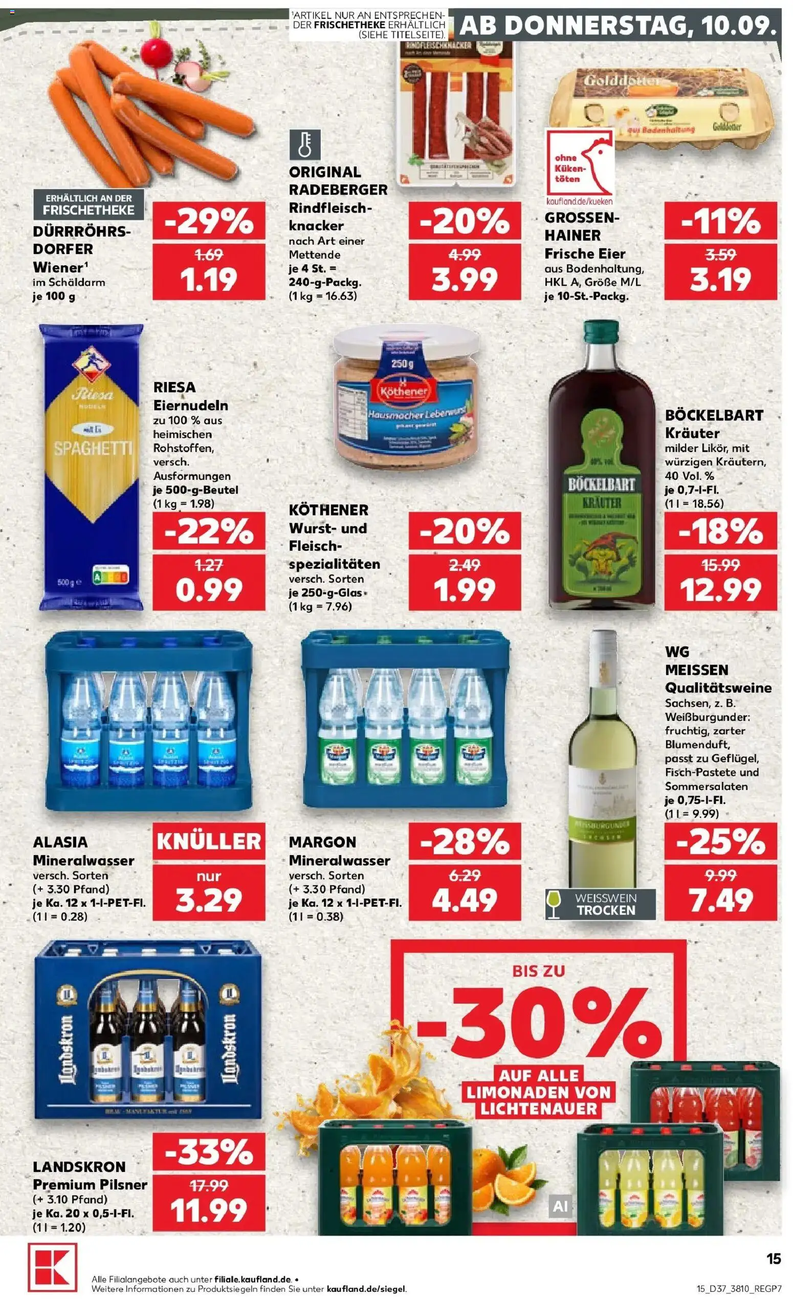 Kaufland Prospekt Görlitz – gültig ab 07.09.2026 | Seite: 24 | Produkte: Weißwein, Spezialitäten, Mineralwasser, Rindfleisch