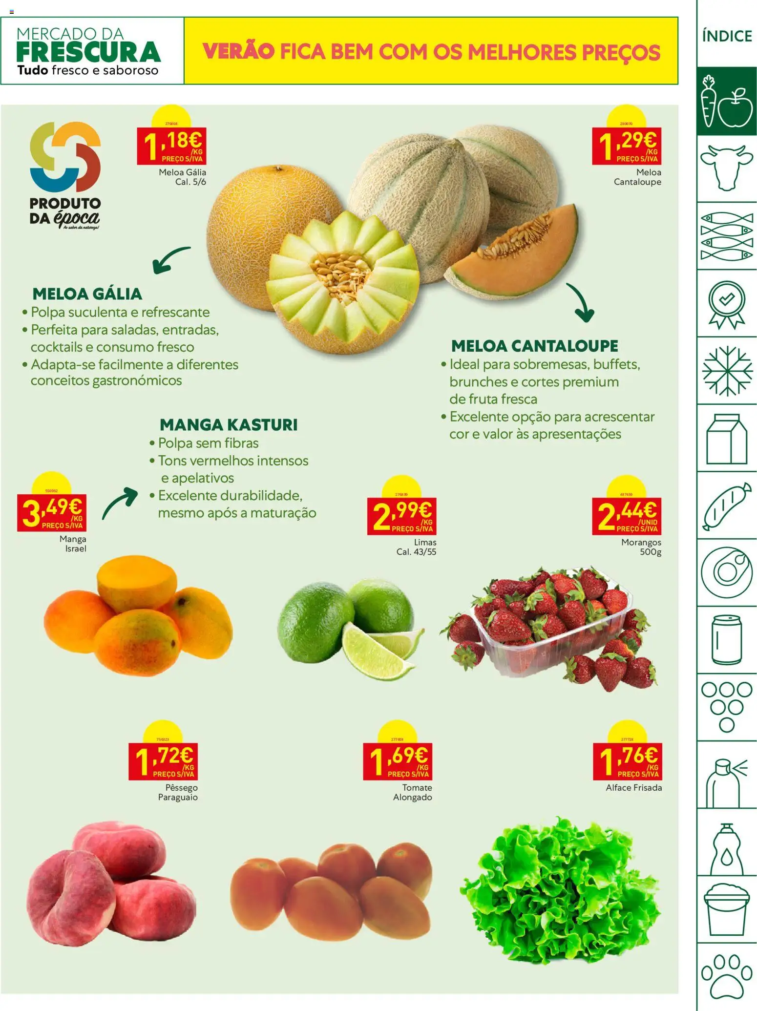 Recheio folheto Madeira │ válido de 18/08/2026 | Página: 3 | Produtos: Manga, Tomate, Cocktails, Alface