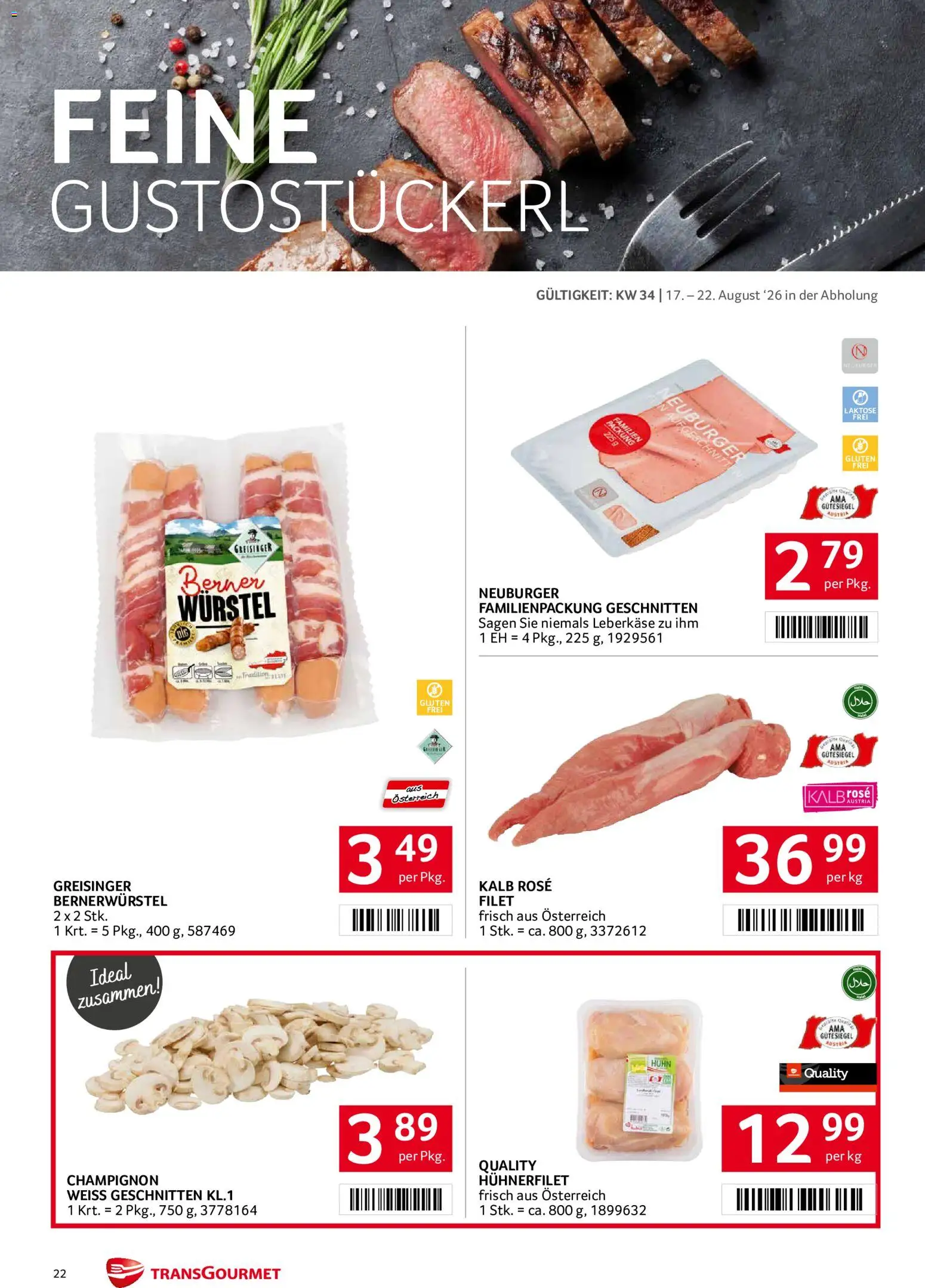 Transgourmet Flugblatt gültig ab 17.08.2026 | Seite: 21