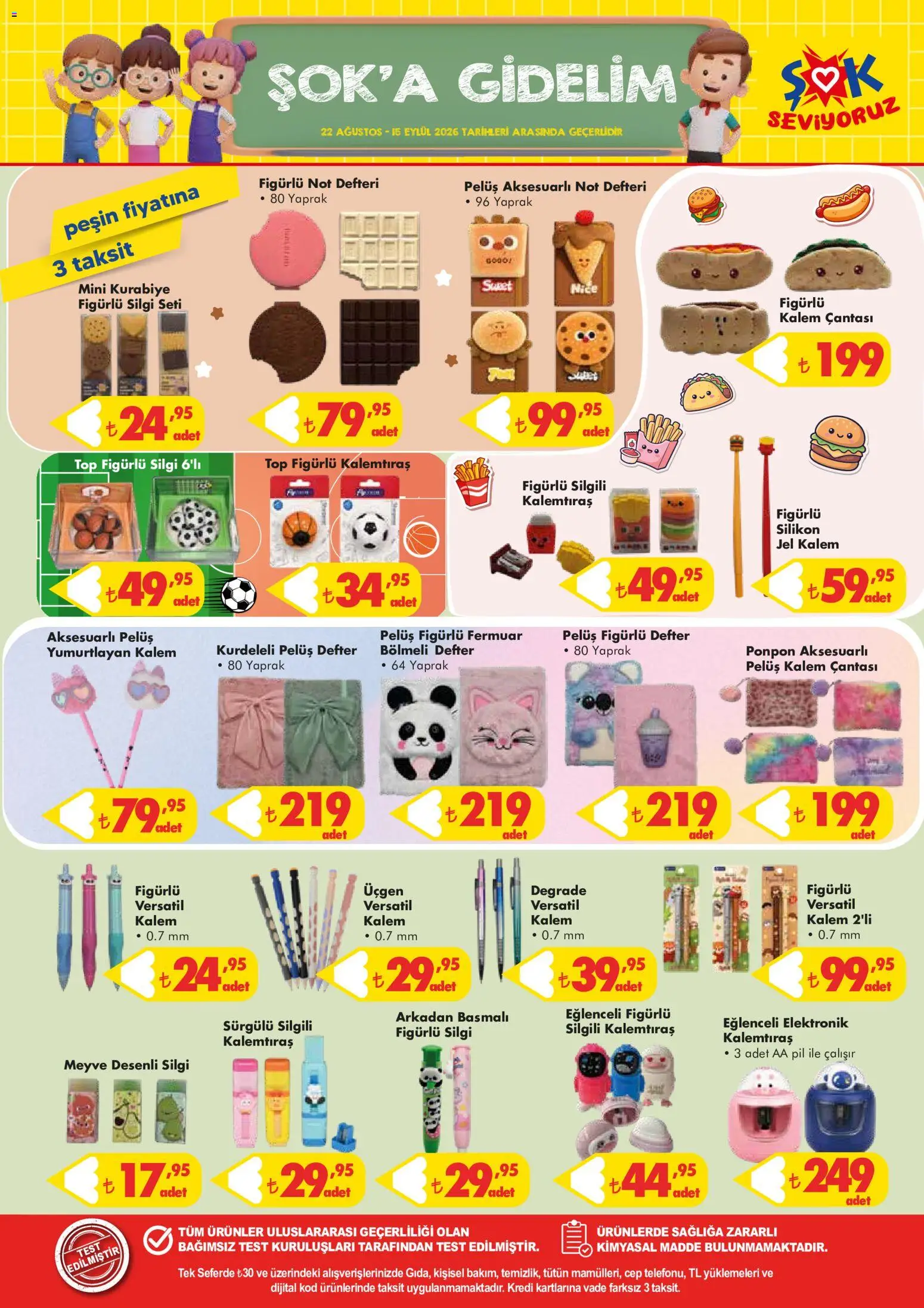 Şok Market Katalog - 19 Ağustos 2026 tarihinden itibaren geçerlidir | Sayfa: 5 | Ürünler: Pil, Not defteri, Kurabiye, Meyve
