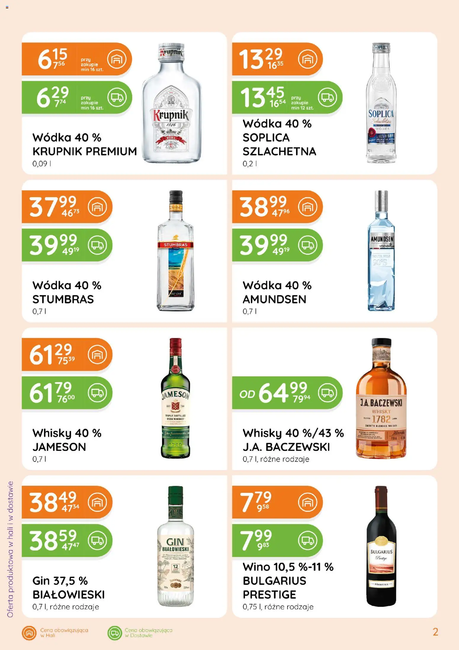 Eurocash gazetka - Ofensywa Alkoholowa od 01.10.2026 | Strona: 2 | Produkty: Jameson, Blended whisky, Wino, Baczewski whisky