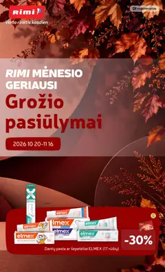 Rimi leidinys galioja nuo 2026.10.20