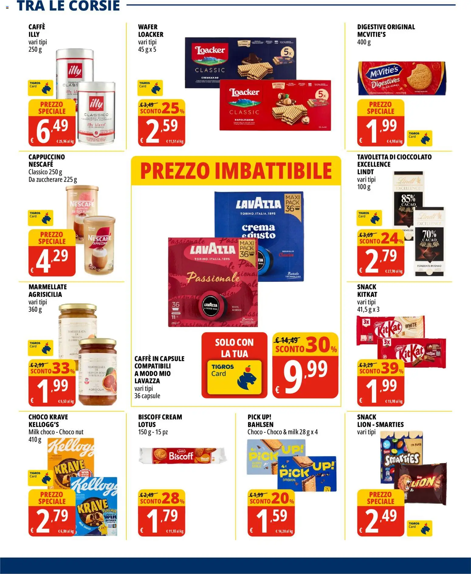 Volantino Tigros del 02/09/2026 | Pagina: 23 | Prodotti: Cioccolato, Caffe in capsule, Cacao, Nescafé