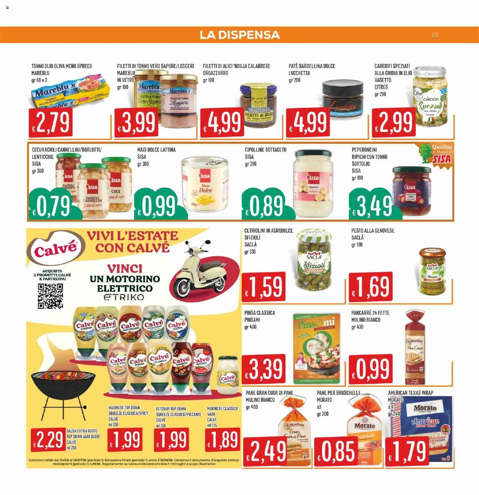 Volantino SISA del 28.05.2026 | Pagina: 13 | Prodotti: Lenticchie, Maionese, Barbecue, Tonno