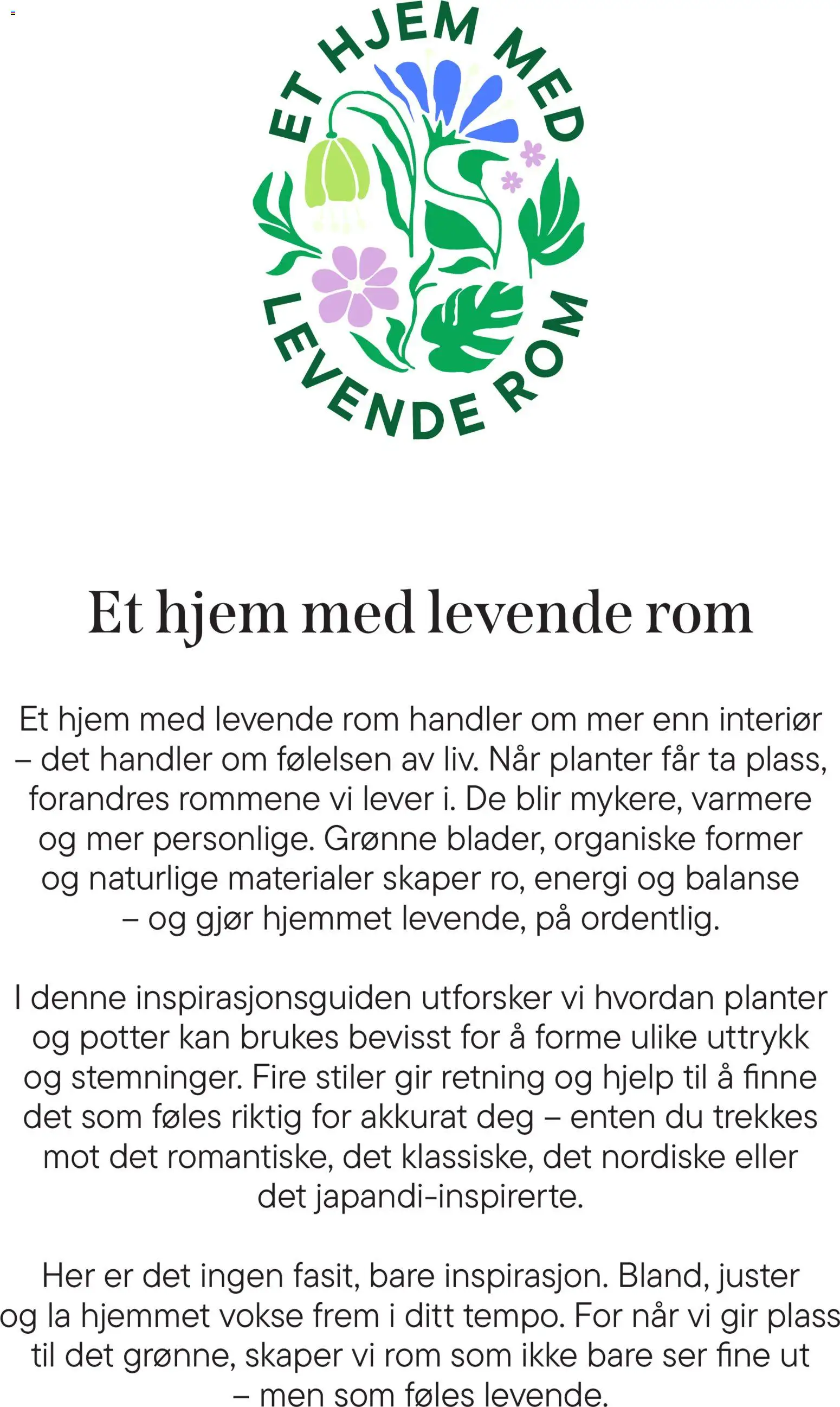 {H1} | Side: 3 | Produkter: Planter, Lever, Rom, Interiør