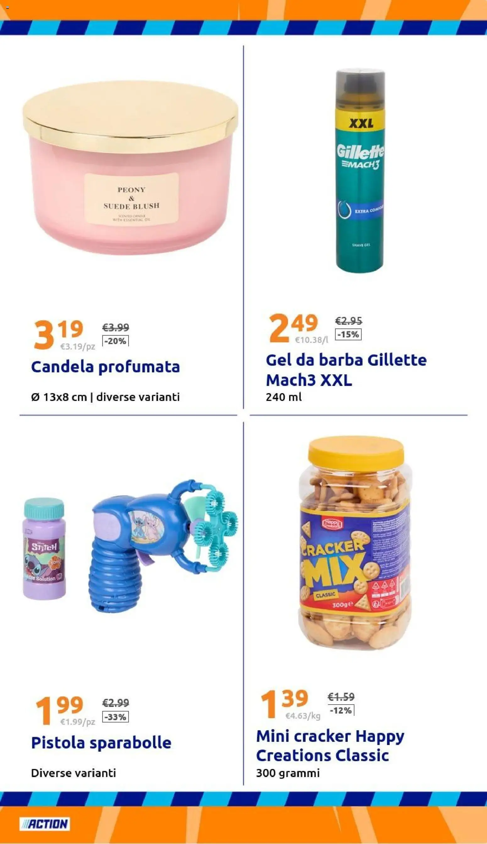 Volantino Action del 06.05.2026 | Pagina: 23 | Prodotti: Crackers, Candela, Blush
