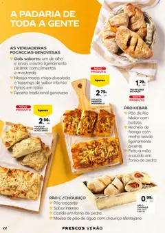 Pré-visualização PÃO DE KEBAB RIO MAIOR, Pão de Kebab Rio Maior válido de 16/06/2026 | Página: 22 | Produtos: Padaria, Pão, Chouriço, Massa