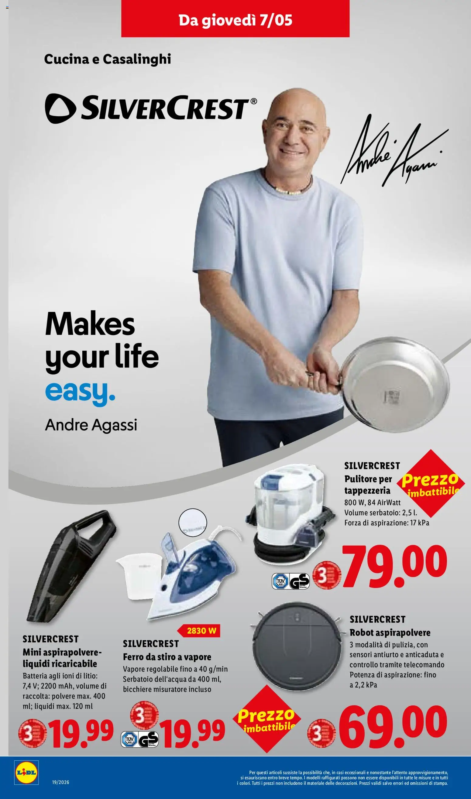 Volantino Lidl del 07.05.2026 | Pagina: 22 | Prodotti: Telecomando, Aspirapolvere, Robot, Batteria