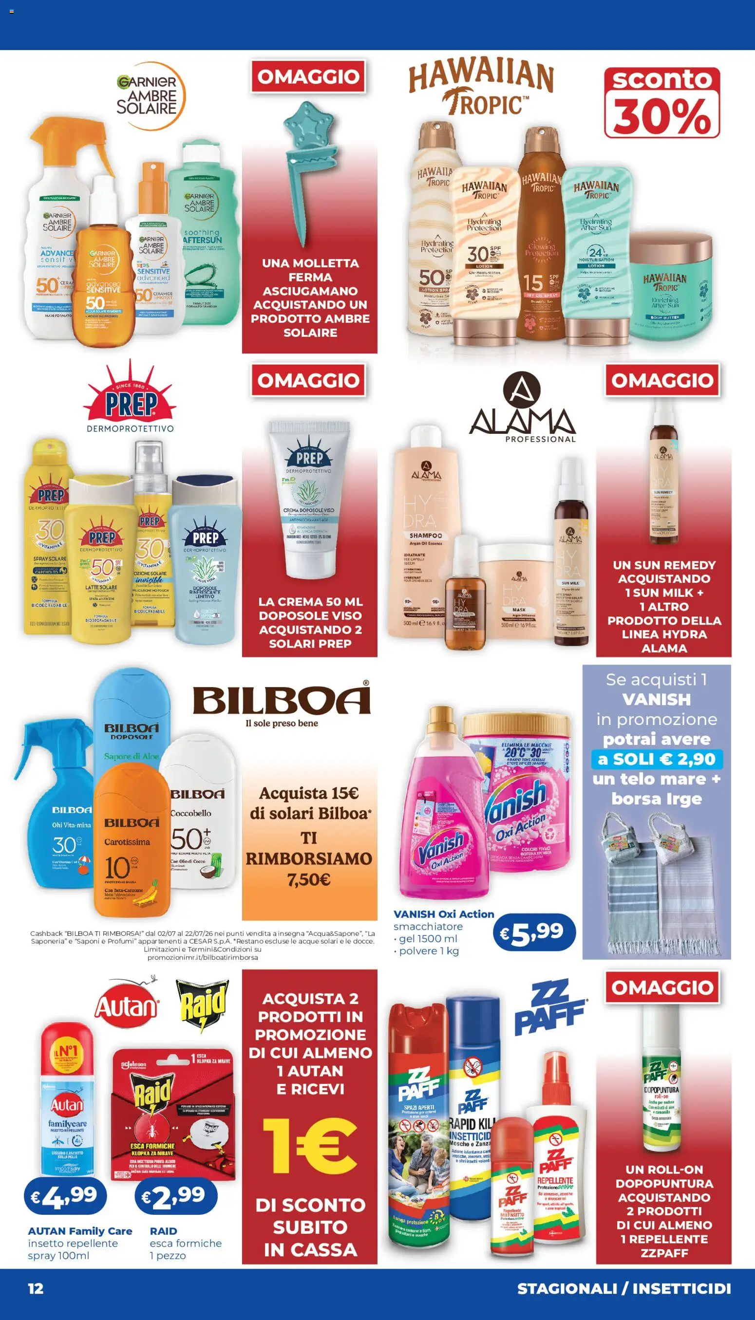 Volantino Acqua e Sapone del 02/07/2026 | Pagina: 12 | Prodotti: Shampoo, Olio, Cocco, Aloe vera
