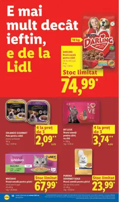 Ofertele Lidl valabile de la 15.06.2026 | Pagină: 10 | Produse: Hacıyatmaz Kedi Oyuncağı, Pate