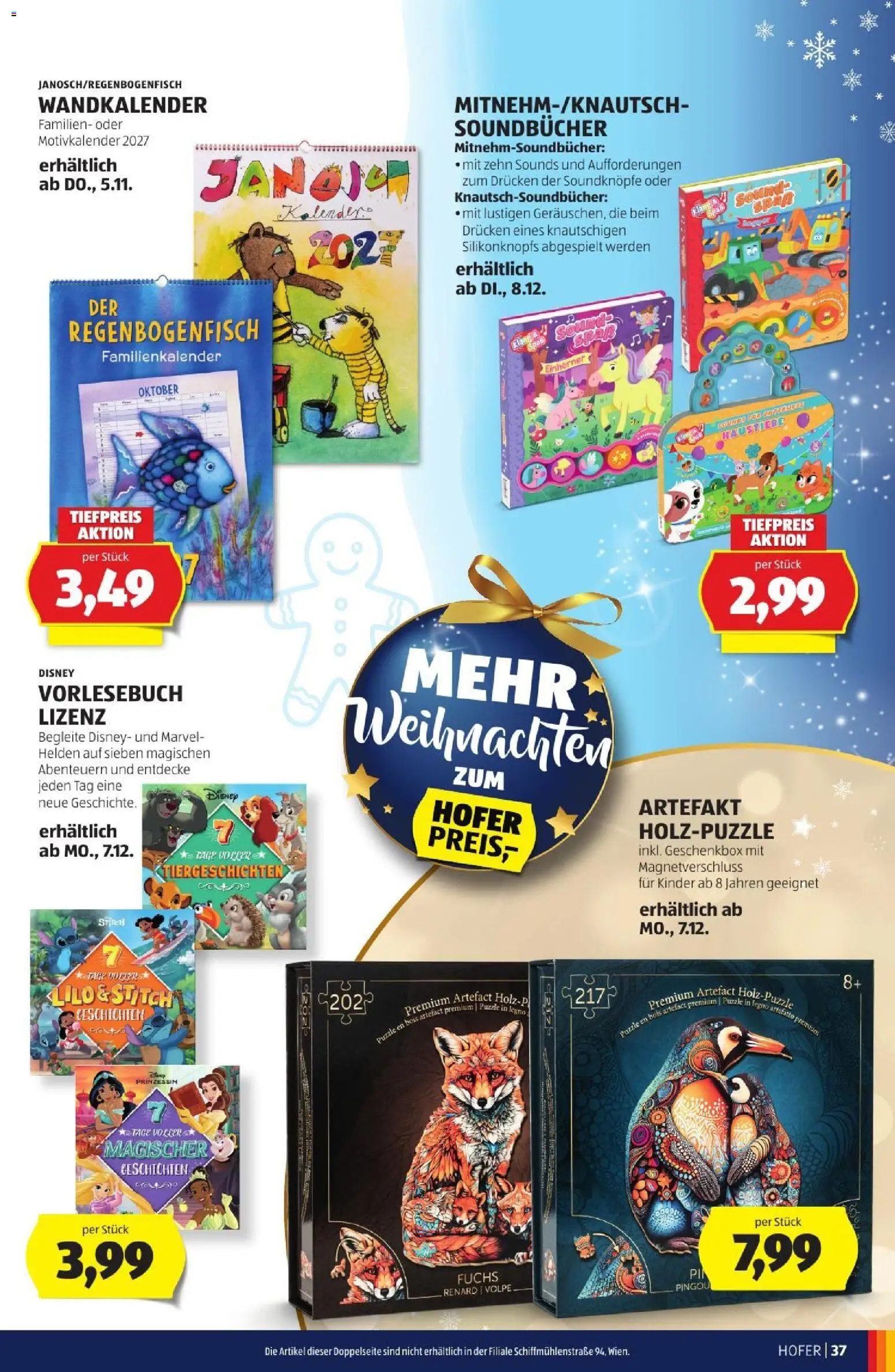 Hofer Weihnachtskatalog gültig ab 28.10.2026 | Seite: 37
