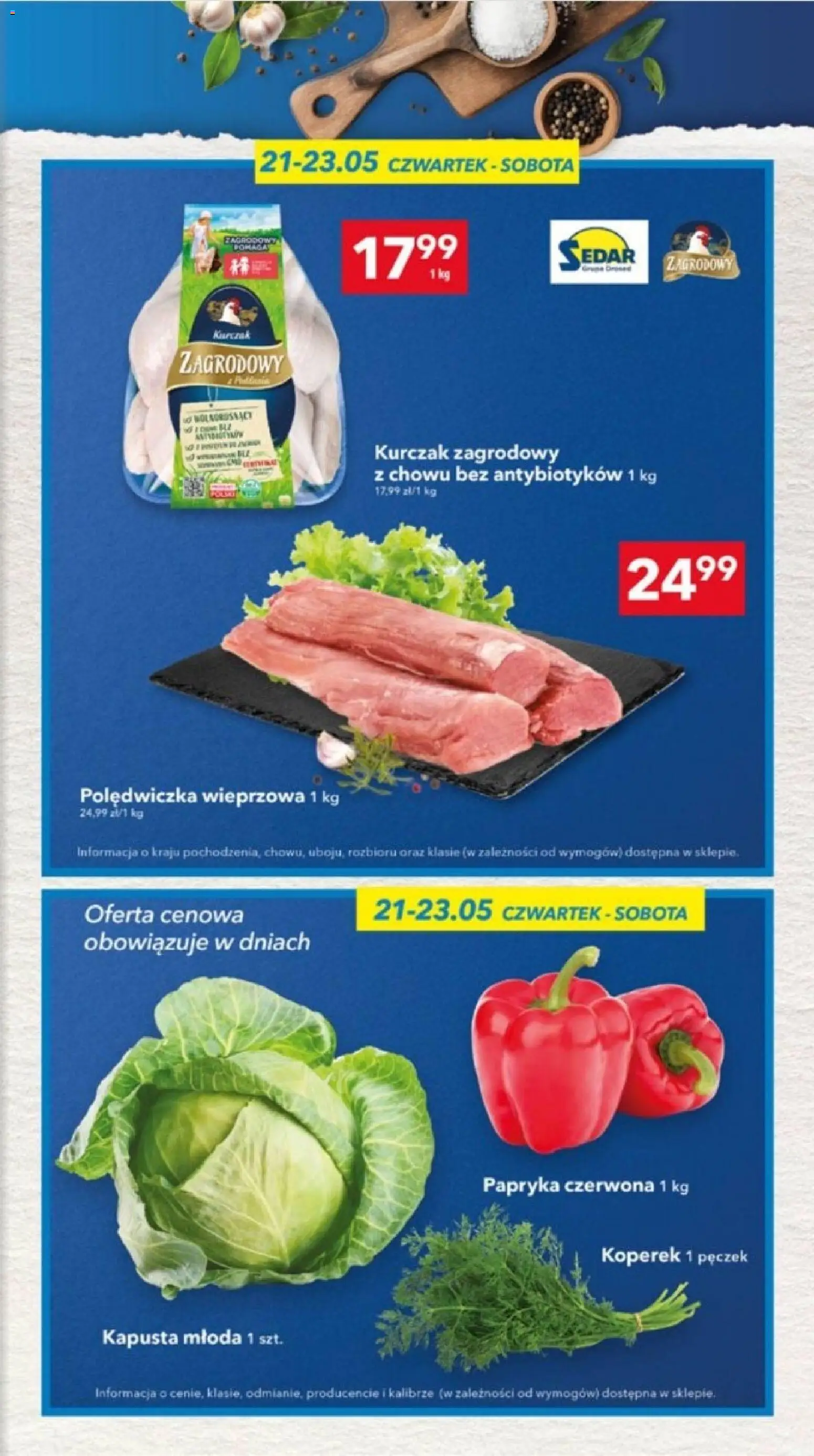 Lewiatan gazetka - Lublin od 21.05.2026 | Strona: 7 | Produkty: Koperek, Kurczak, Papryka, Kurczak zagrodowy
