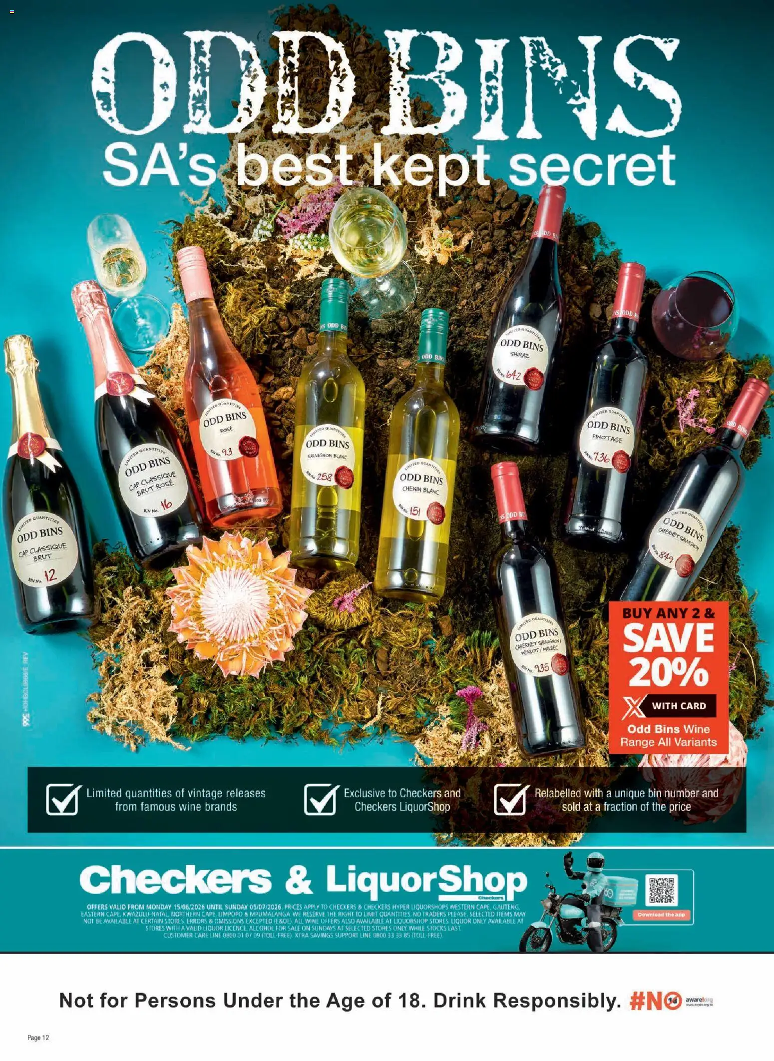 New Checkers catalogue – valid from 15.06.2026 | Page: 12 | Products: Cap, Wine