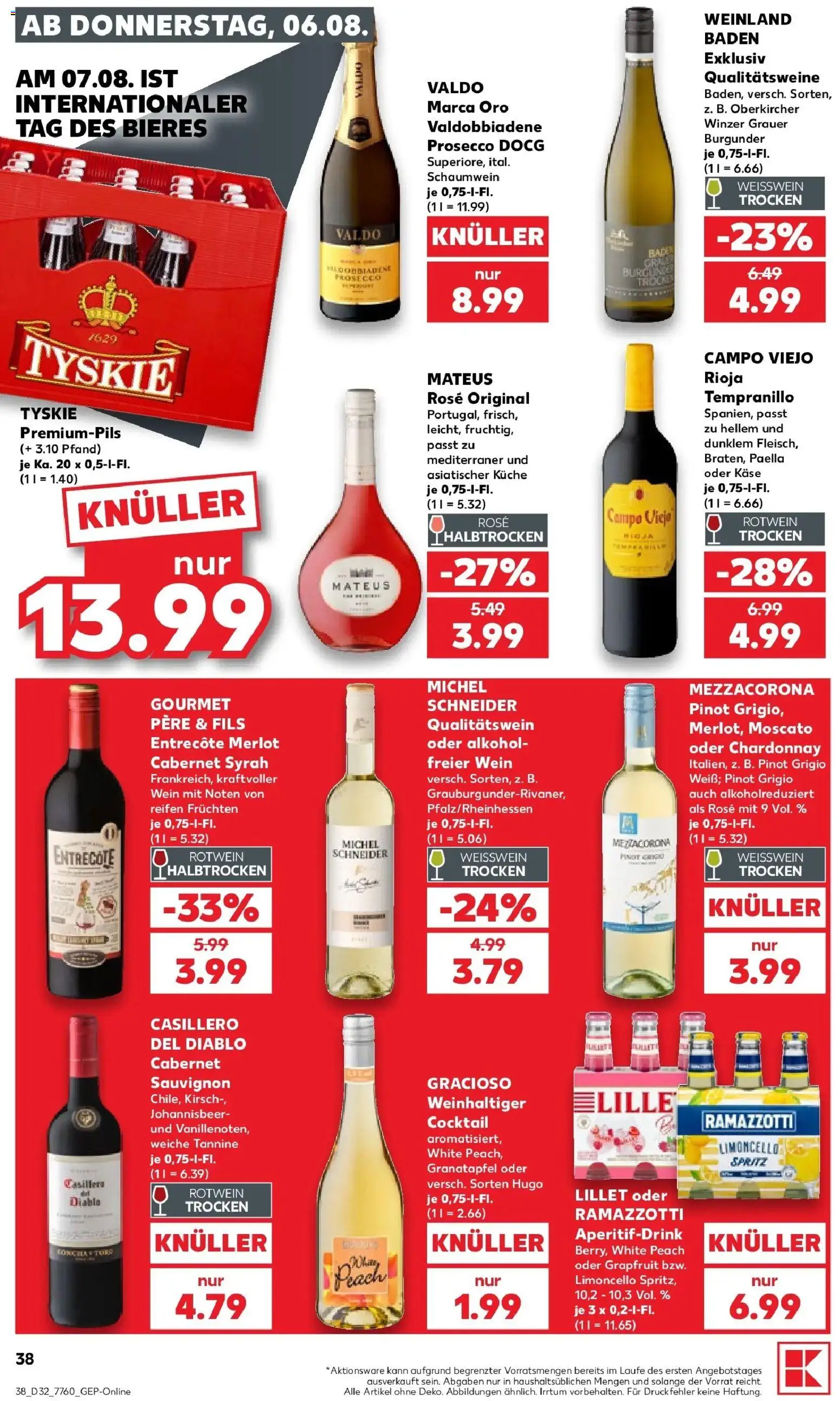 Prospekt Kaufland ab 06.08.2026 » Angebote Online zum Blättern | Seite: 38 | Produkte: Granatapfel, Küche, Alkohol, Limoncello