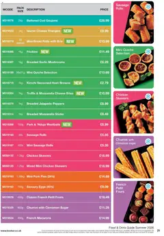 Preview of Booker Wholesale - Summer Catering News 2026 valid from 16.06.2026 | Page: 21 | Products: Garlic, Peppers, Cheese, Papier carton