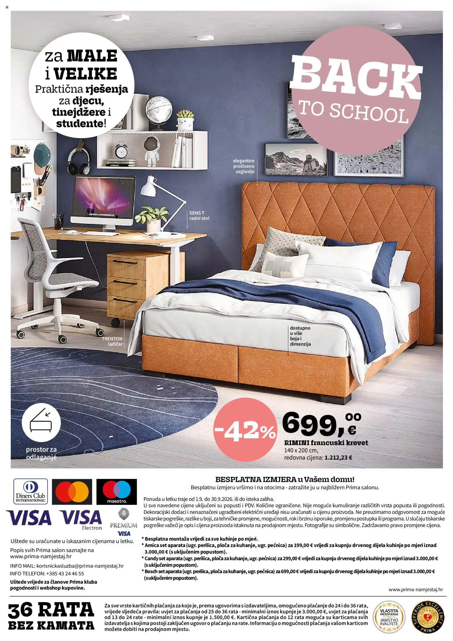 Prima katalog | vrijedi od 01.09.2026 | Stranica: 24 | Proizvodi: Krevet, Stol, Radni stol, Pećnica