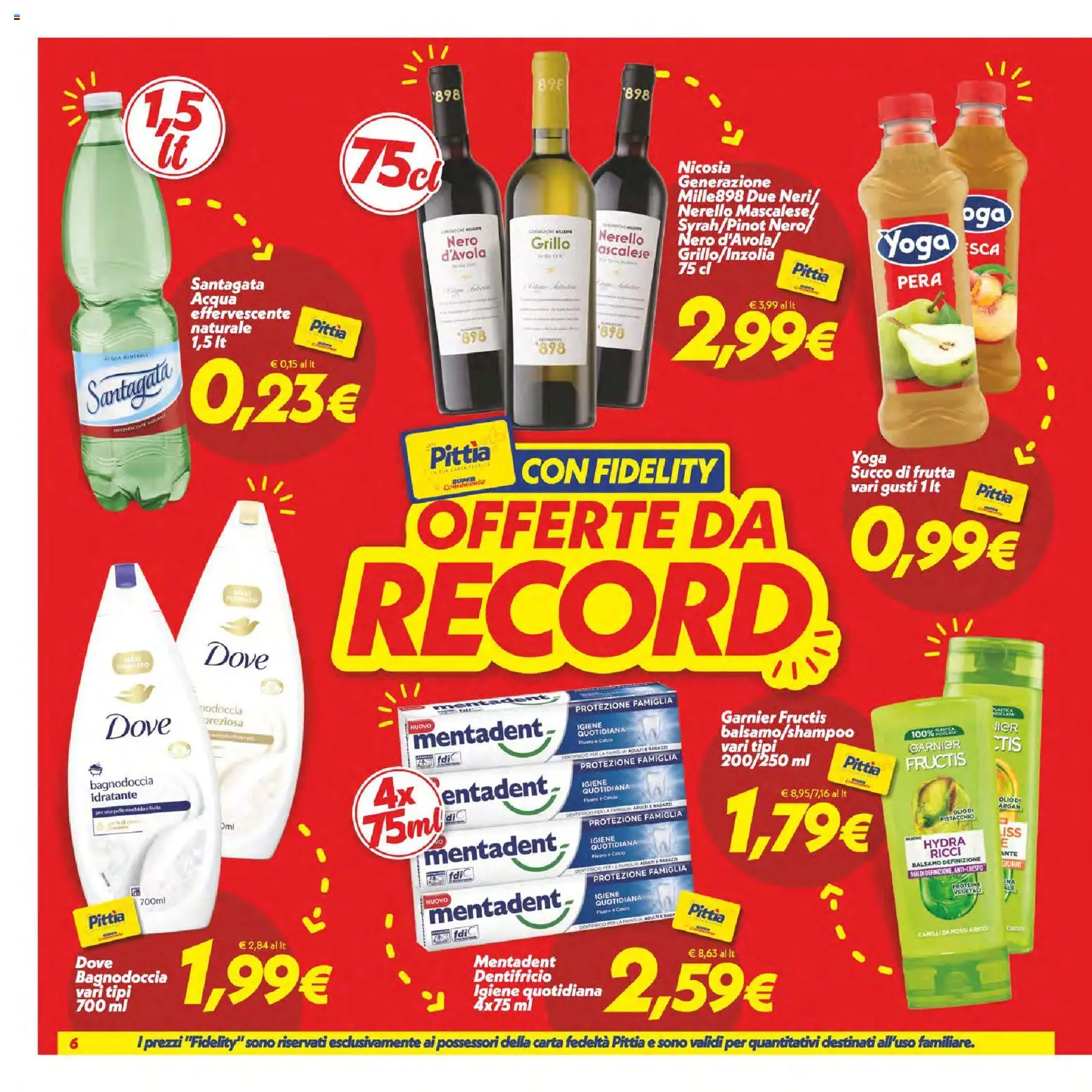 Volantino SuperConveniente del 07/07/2026 | Pagina: 6 | Prodotti: Acqua, Frutta, Pera, Succo di frutta