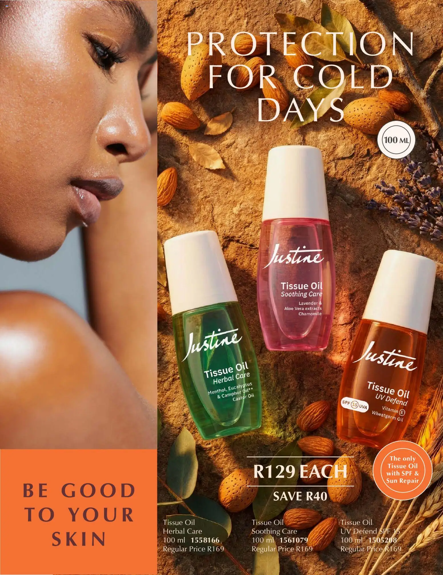New Justine catalogue – valid from 18/08/2026 | Page: 5 | Products: Tissue oil, Aloe Vera, Oil