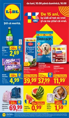 Ofertele Lidl valabile de la 10.08.2026