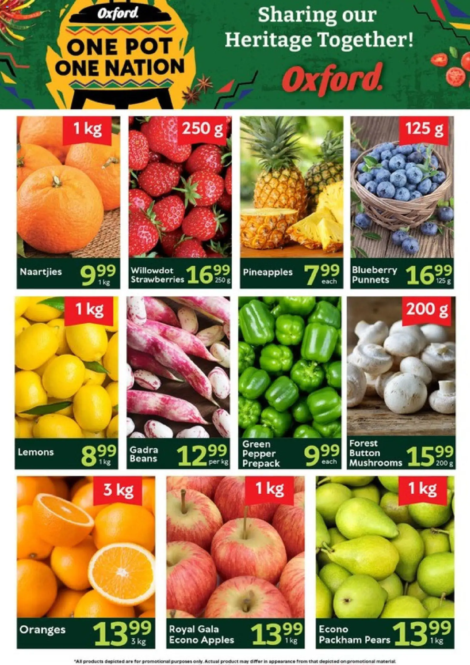 New Oxford Freshmarket catalogue – valid from 15/09/2026 | Page: 3 | Products: Pears, Lemons, Beans, Strawberries