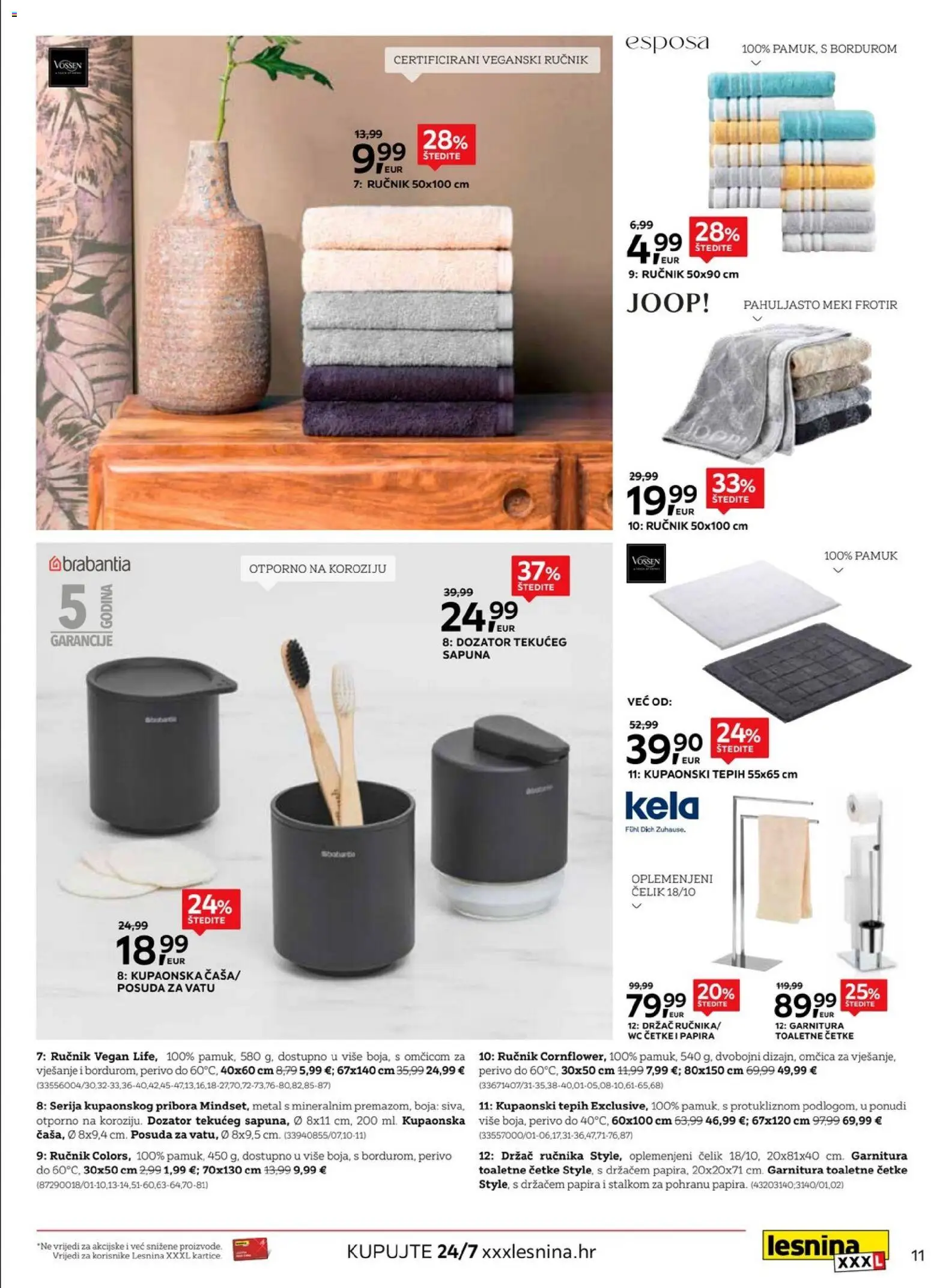 Lesnina katalog | vrijedi od 03.01.2026 | Stranica: 11 | Proizvodi: Tepih, Ručnik
