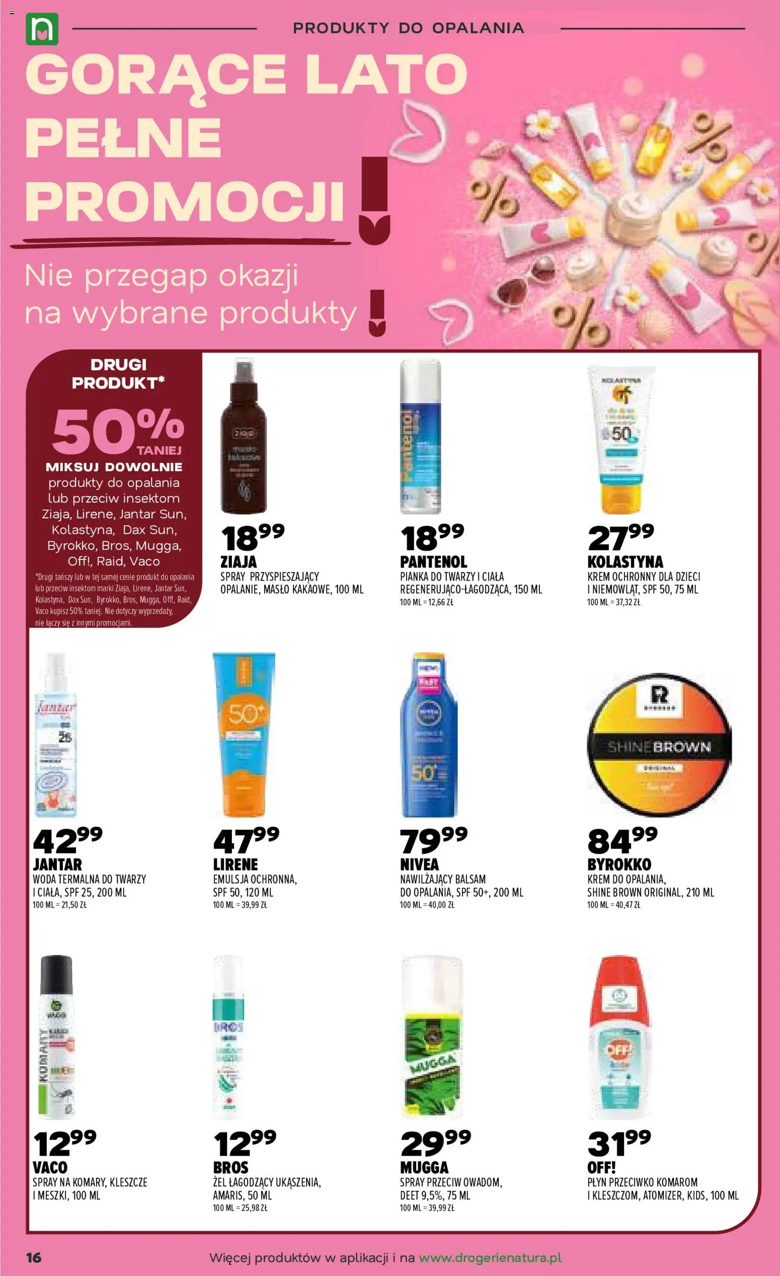 Drogerie Natura gazetka od 21.07.2026 | Strona: 16 | Produkty: Masło, Krem, Woda