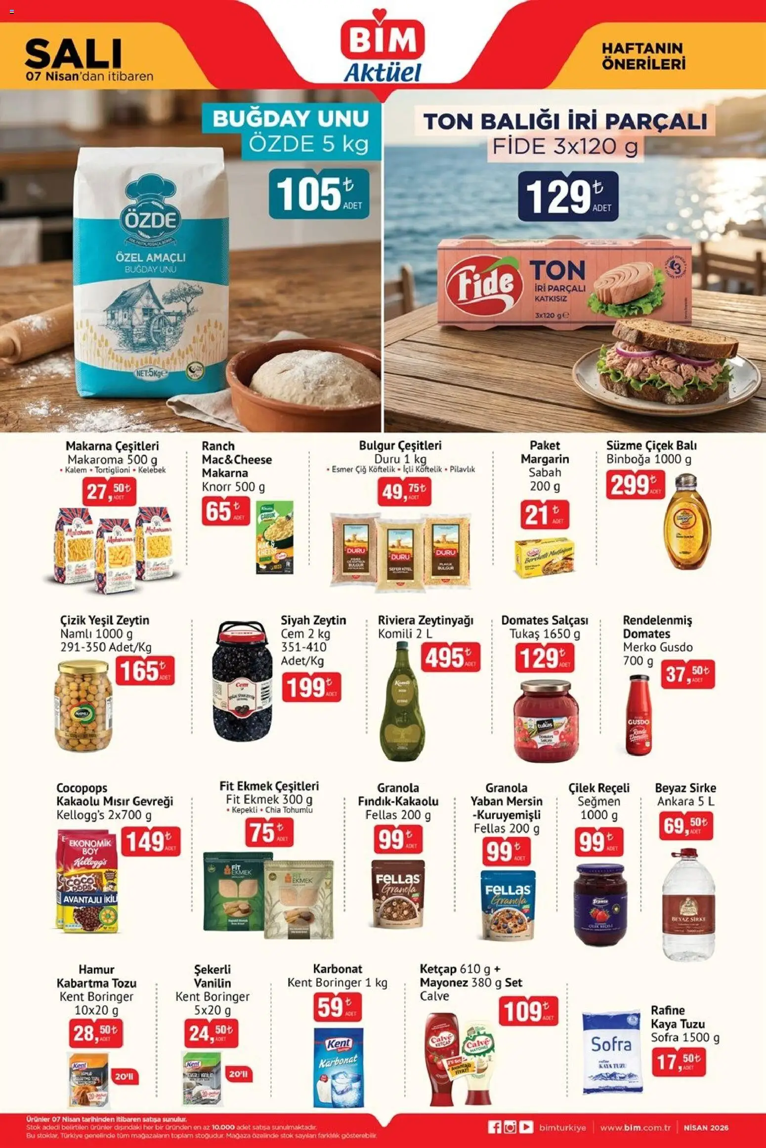 BİM - Katalog Salı - 07.04.2026 tarihinden itibaren geçerlidir | Sayfa: 2 | Ürünler: Ketçap, Mayonez, Zeytin, Ton balığı