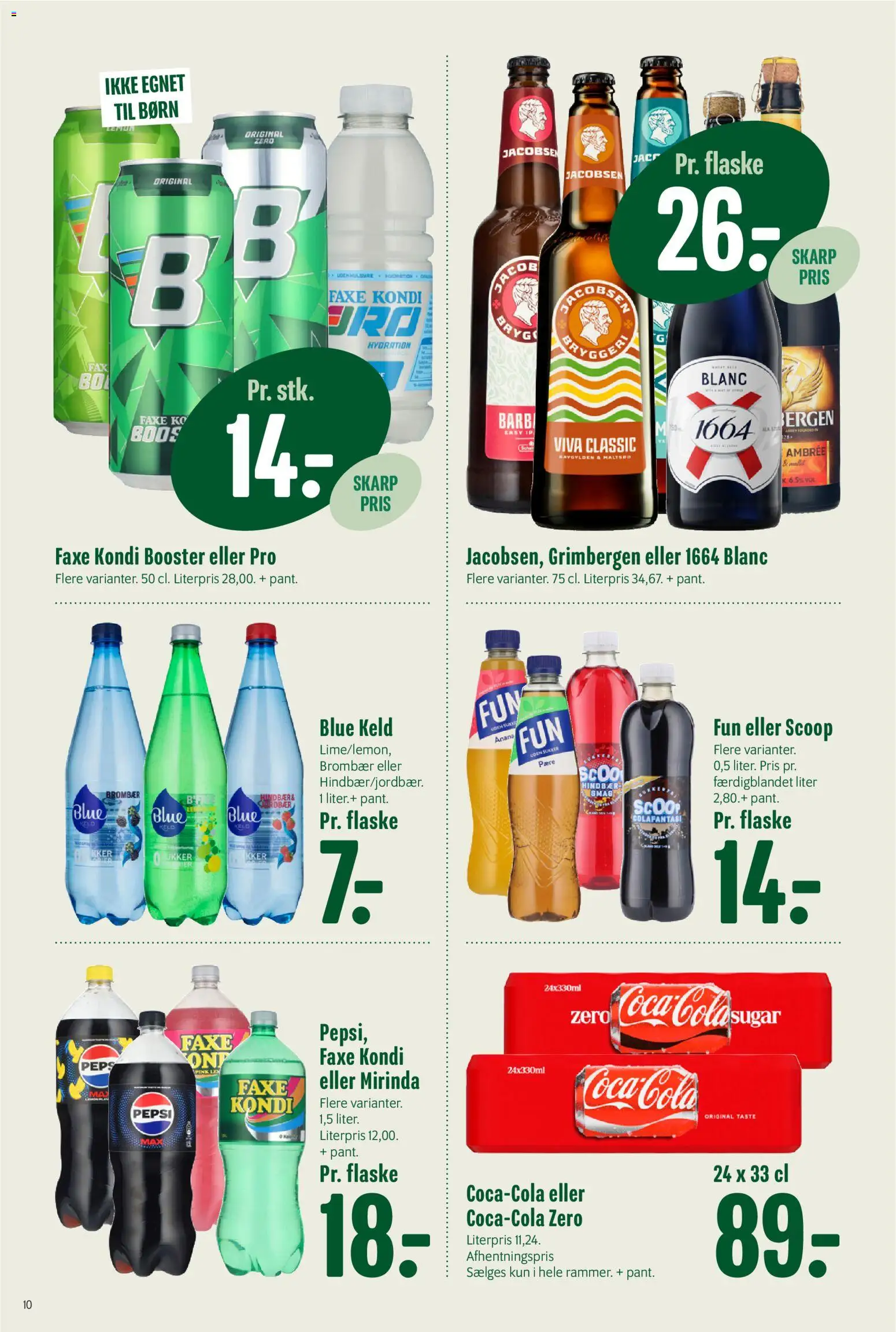Min Købmand tilbudsavis – gyldig fra 24/07/2026 | Side: 11 | Produkter: Coca Cola, Hindbær, Faxe Kondi, Pepsi