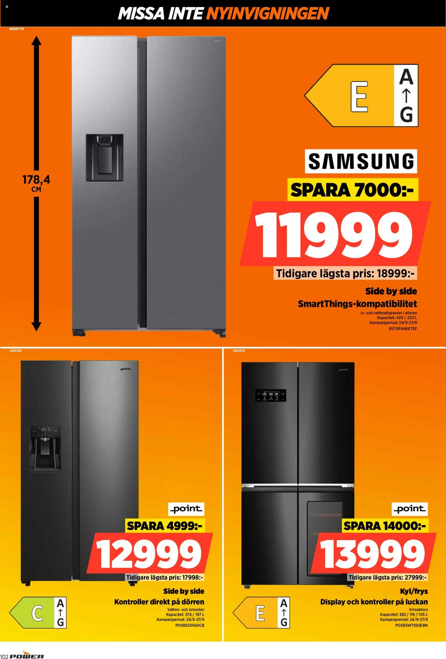 Power reklamblad aktuell från 24/09/2026 | Sida: 102 | Produkter: Is, Vatten, Ismaskin