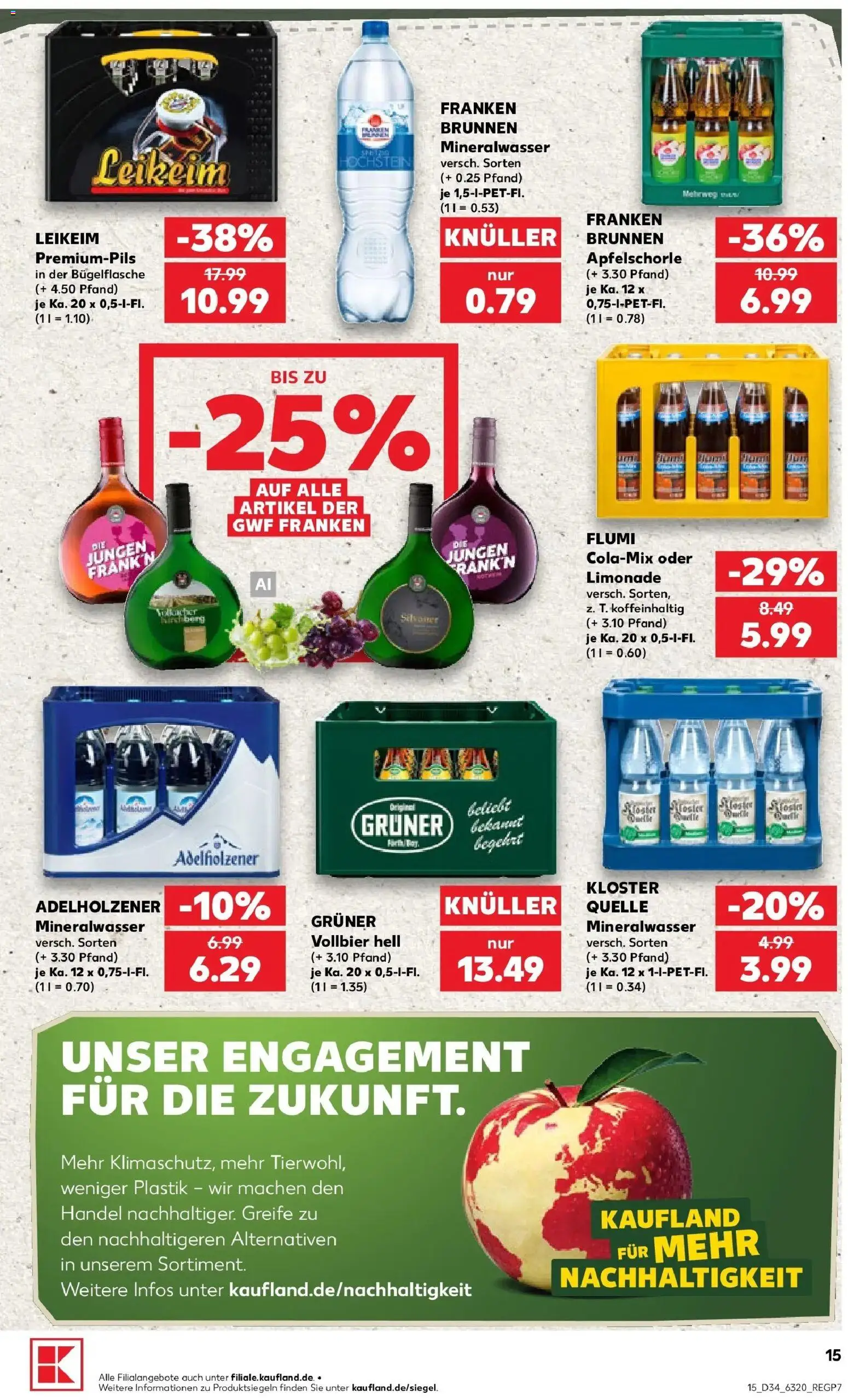 Prospekt Kaufland ab 17.08.2026 » Angebote Online zum Blättern | Seite: 26 | Produkte: Adelholzener, Limonade, Mineralwasser