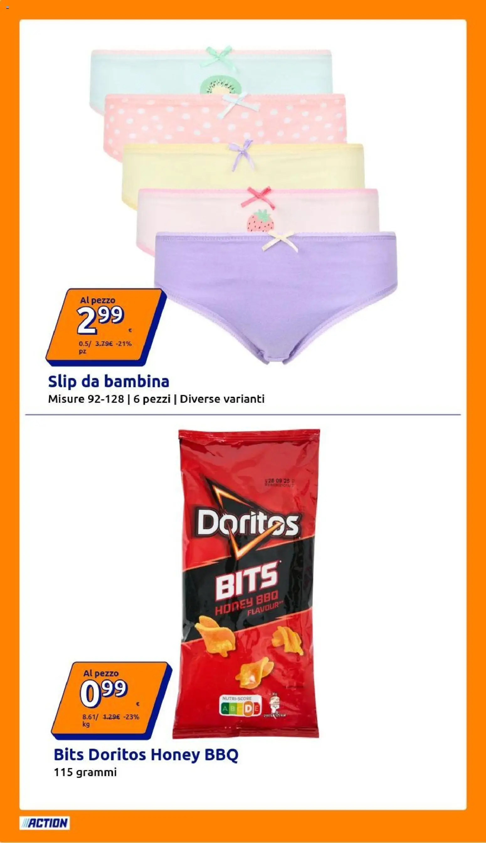 Volantino Action del 14/10/2026 | Pagina: 22 | Prodotti: Slip