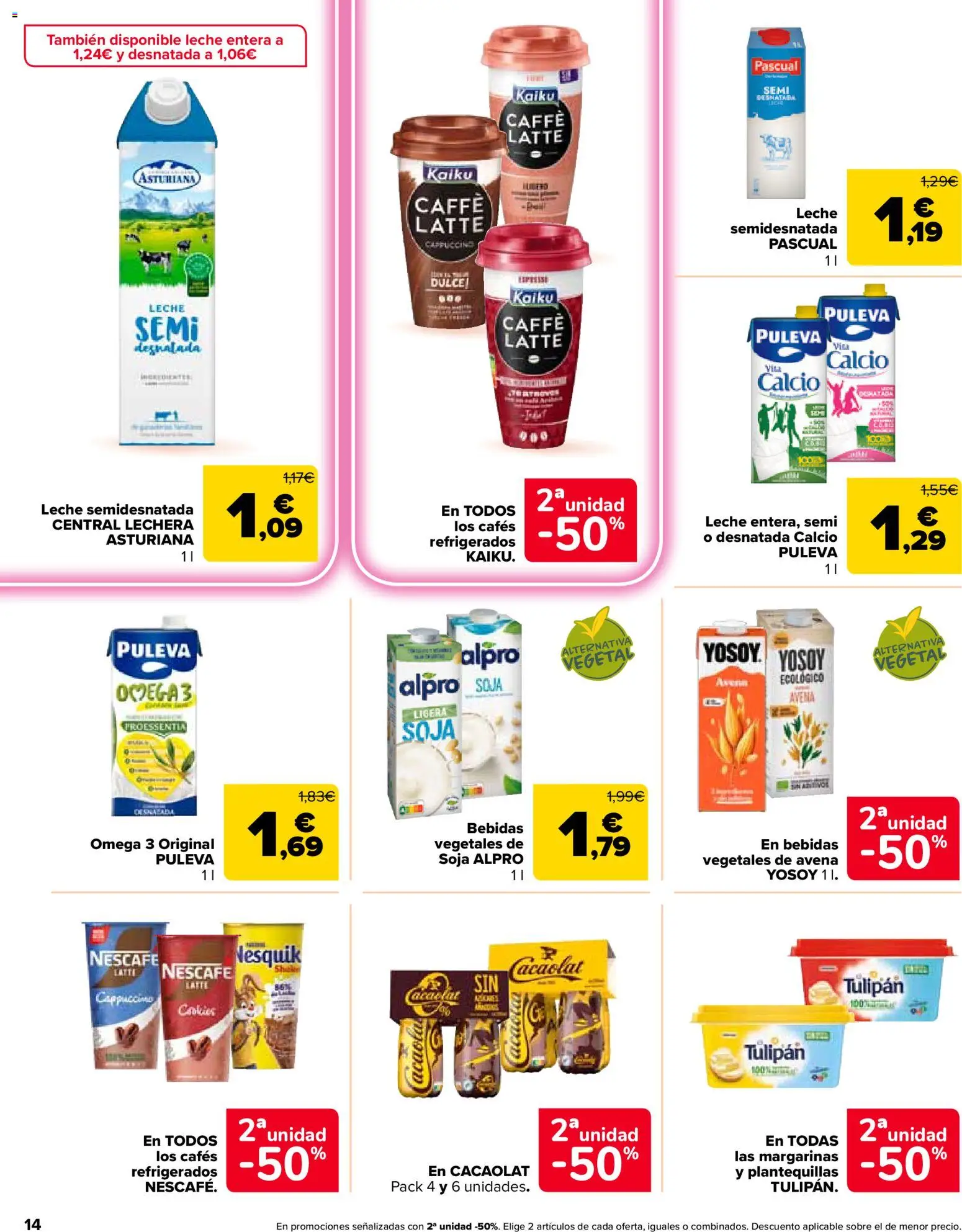 Carrefour Market folleto │ válido desde el 26/08/2026 | Página: 14 | Productos: Dulce, Omega 3, Leche, Bebidas vegetales