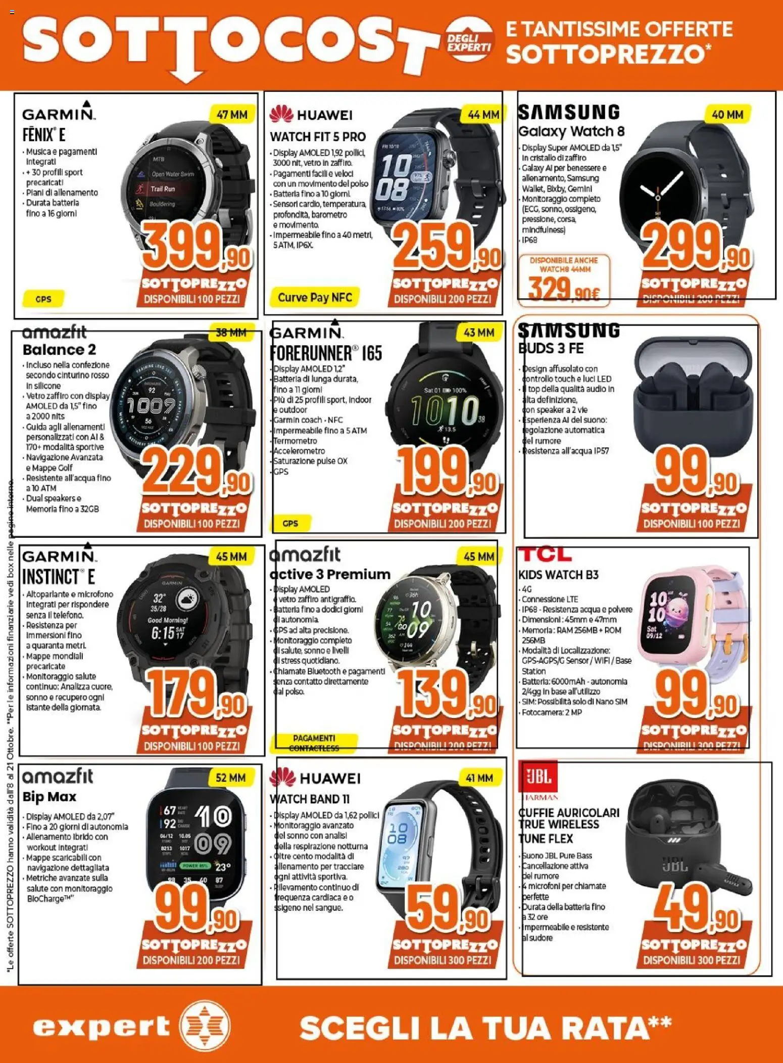 Volantino Expert del 08/10/2026 | Pagina: 10 | Prodotti: Auricolari, Huawei, Acqua, Fotocamera