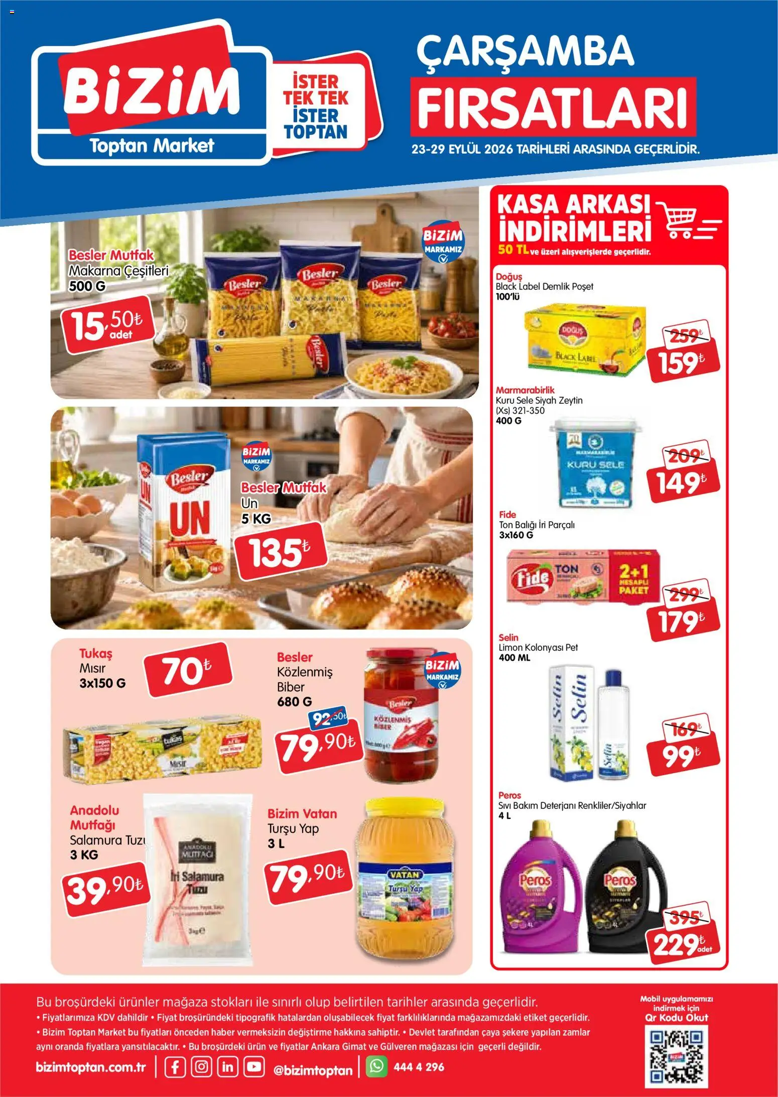 Bizim Toptan Katalog - 23 Eylül 2026 tarihinden itibaren geçerlidir | Sayfa: 2 | Ürünler: Makarna, Limon, Zeytin, Mısır