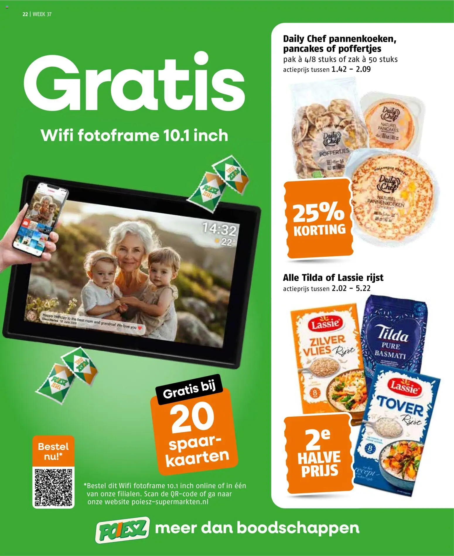 {H1} | Pagina: 22 | Producten: Rijst, Pannenkoeken, Zak