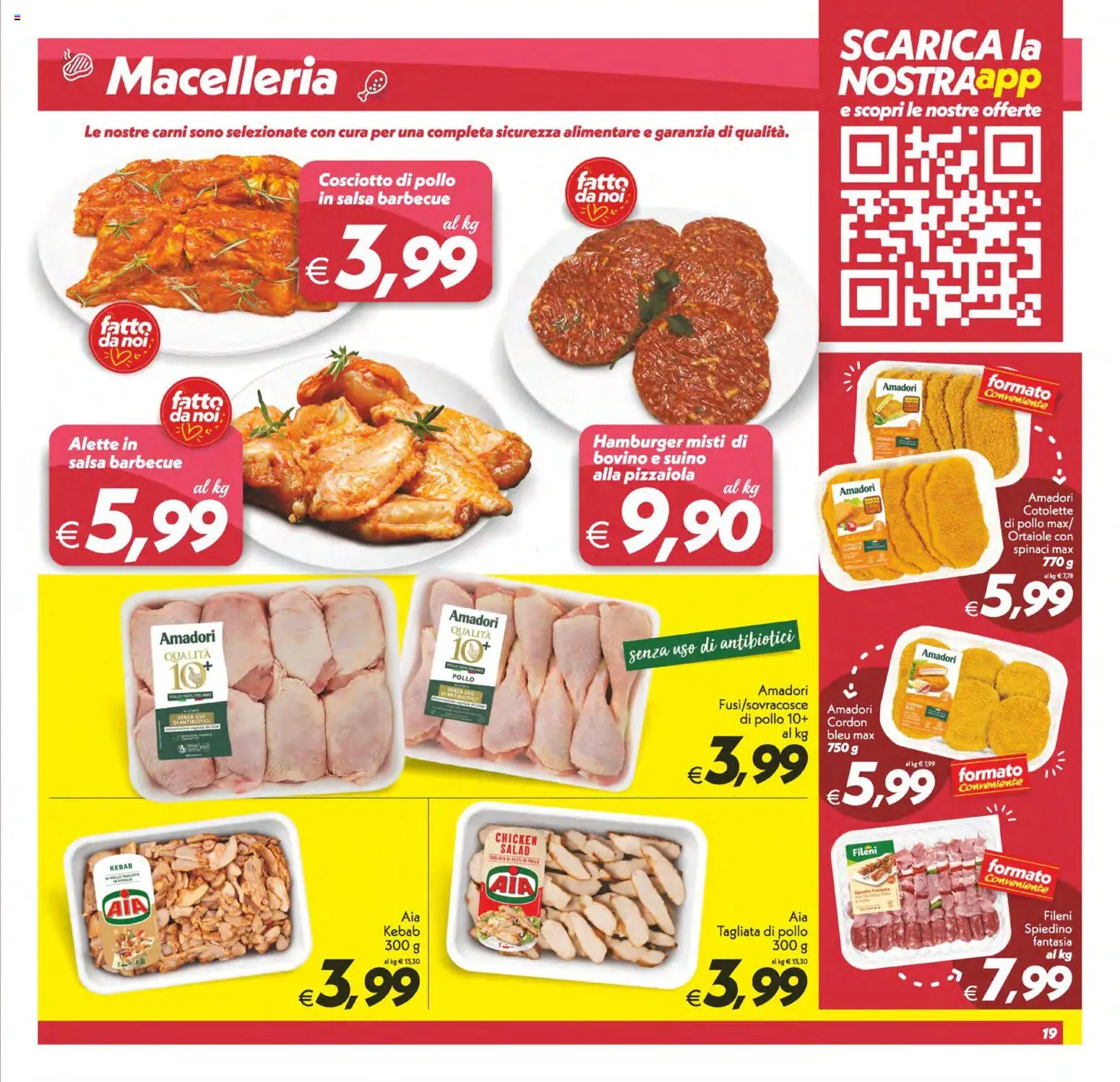 Volantino SuperConveniente del 11/08/2026 | Pagina: 19 | Prodotti: Salsa, Suino, Cotolette di pollo, Salsa barbecue