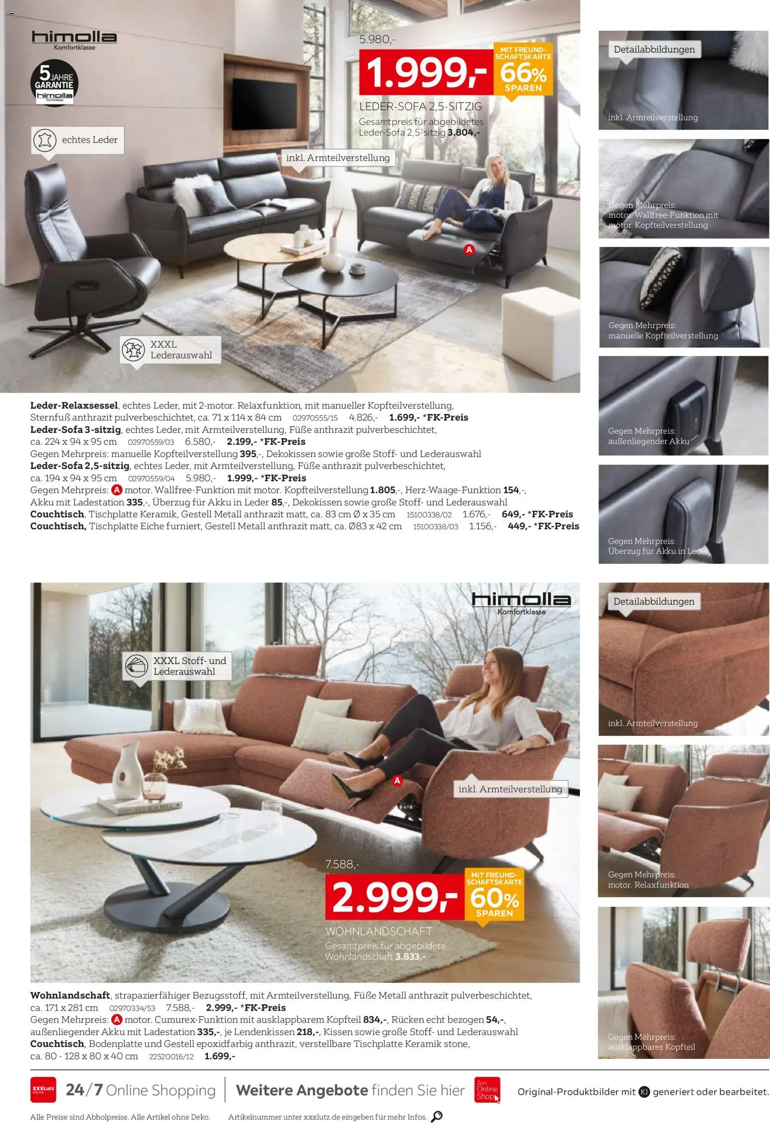XXXLutz Polster Spezial – gültig ab 10.10.2026 | Seite: 10 | Produkte: Wohnlandschaft, Ledersofa, Kissen