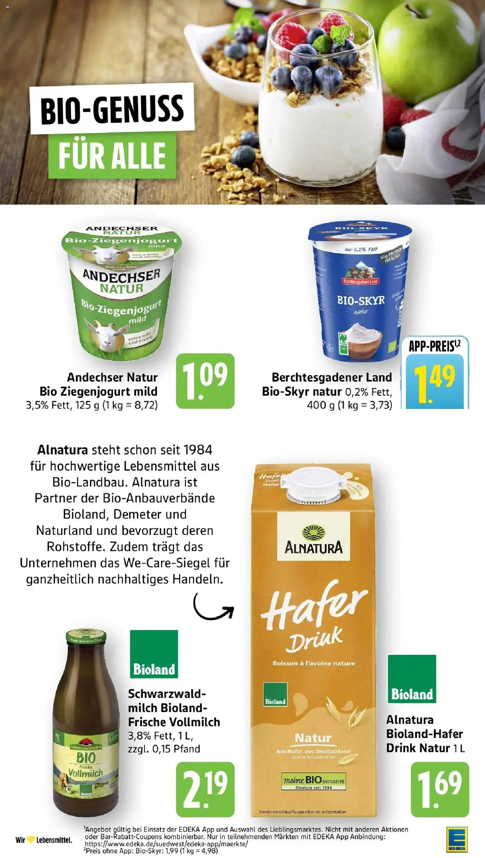 Edeka - EDEKA: Wochenangebote – gültig ab 05.07.2026 | Seite: 19 | Produkte: Milch