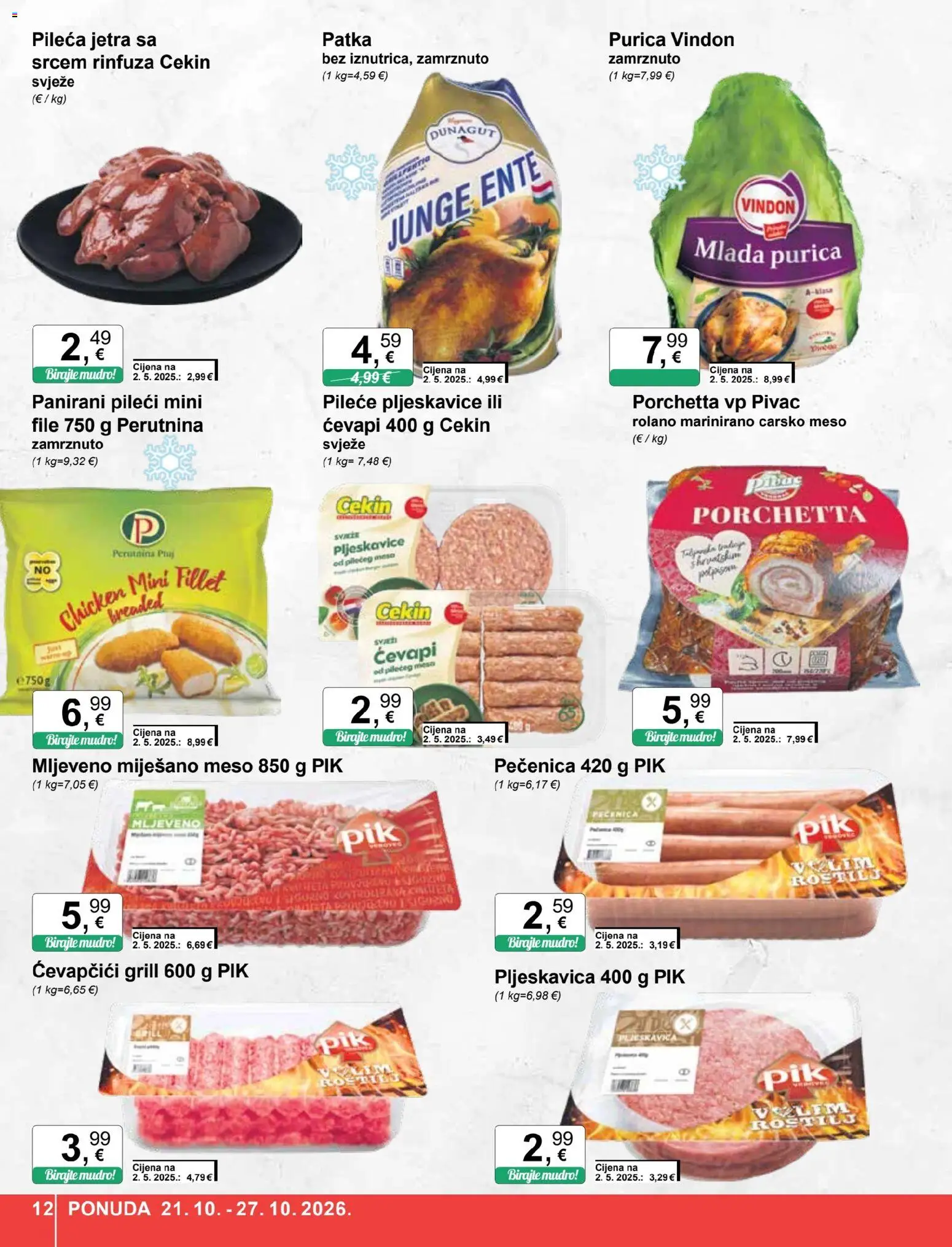 KTC katalog | vrijedi od 21.10.2026 | Stranica: 12 | Proizvodi: Roštilj, Jetra, Patka, Grill