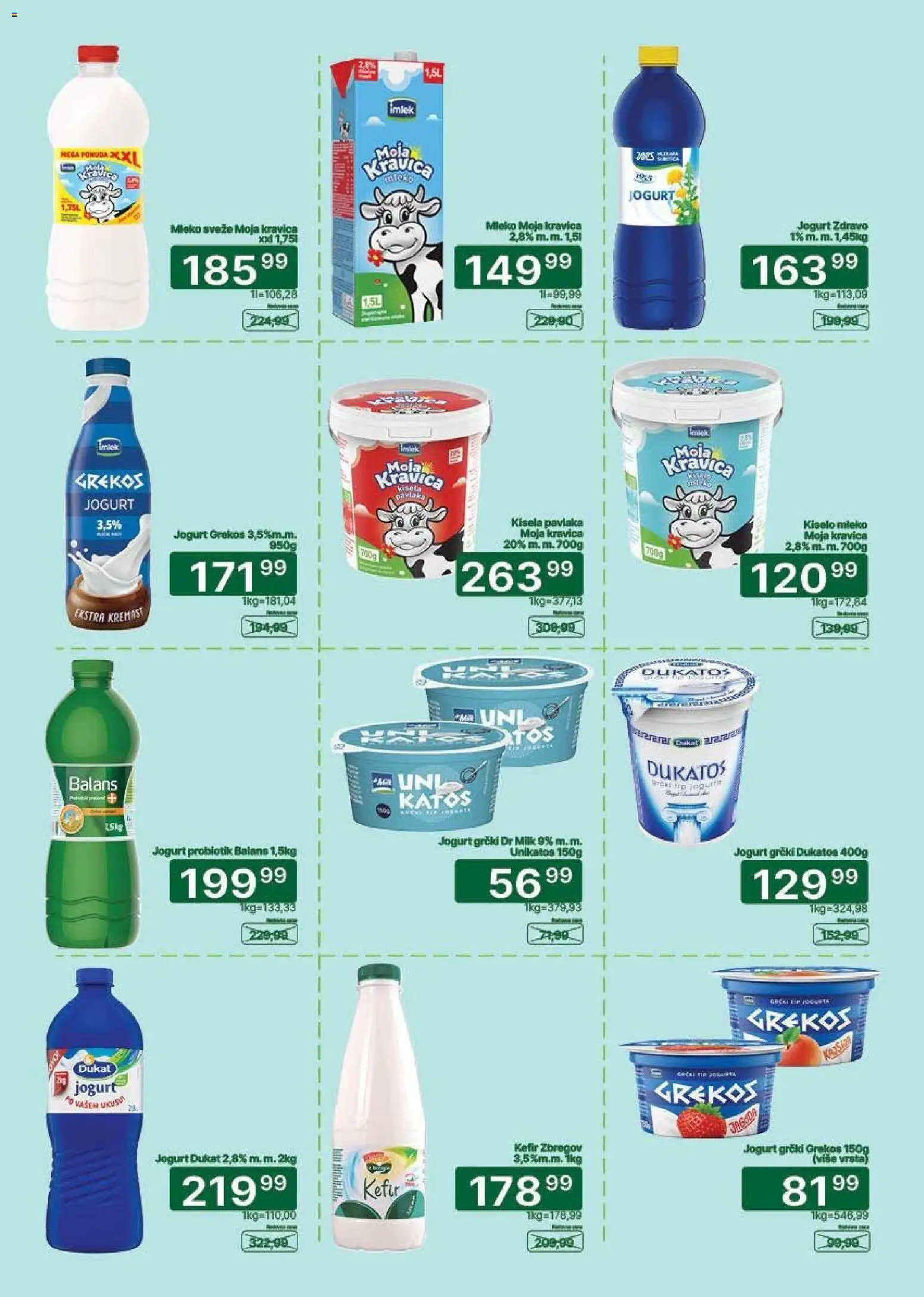 Univerexport katalog - važi od 20.07.2026 | Strana: 7 | Proizvode: Kisela pavlaka, Dukatos, Mleko, Pavlaka