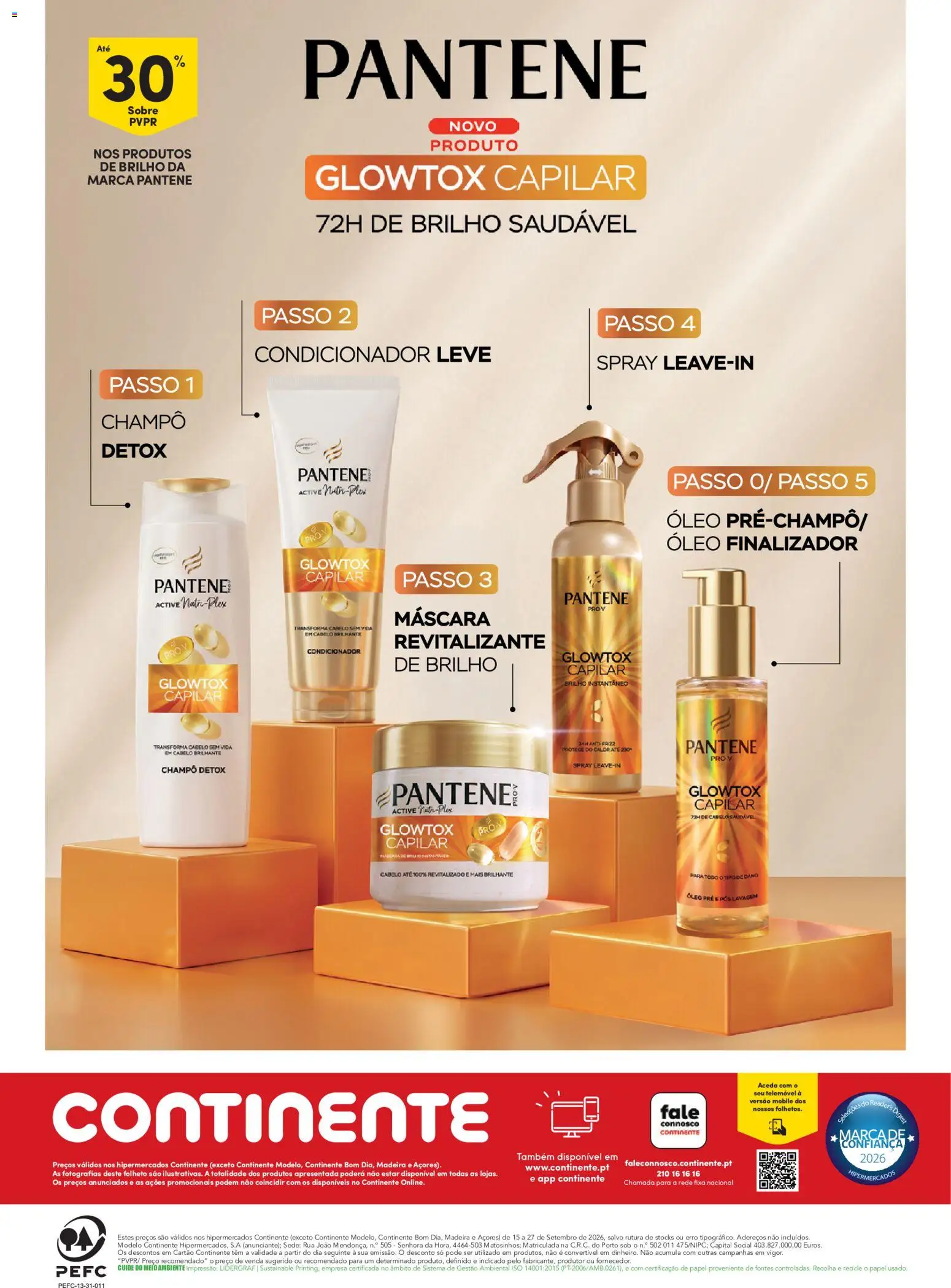 Continente Beleza Receita perfeita para um cabelo nutrido │ válido de 15/09/2026 | Página: 12