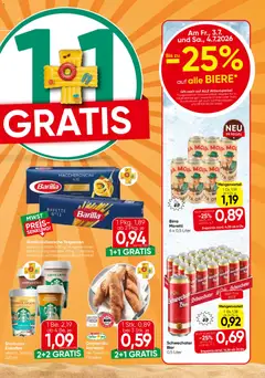 Eurospar Flugblatt ab 01.07.2026 gültig | Seite: 9 | Produkte: Pasta, Regal, Bier