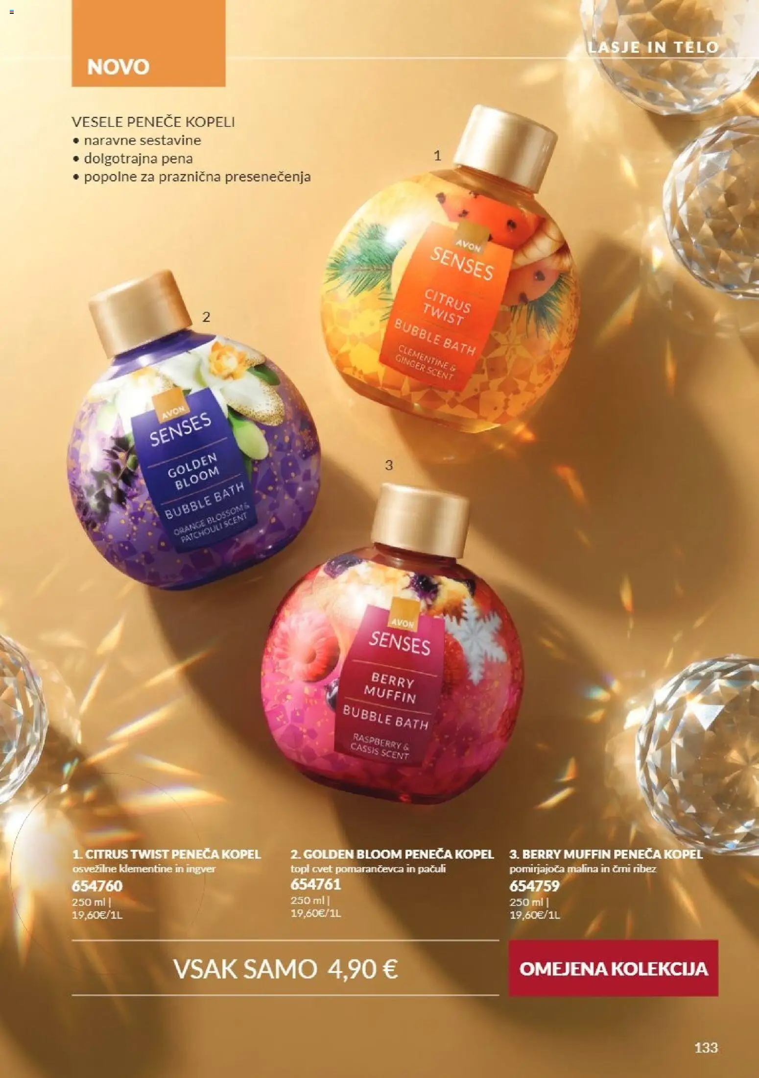 Novi Avon katalog ponudbe – veljaven od 01.11.2026 | Stran: 133 | Izdelki: Kopel, Peneča kopel, Ingver, Ribez