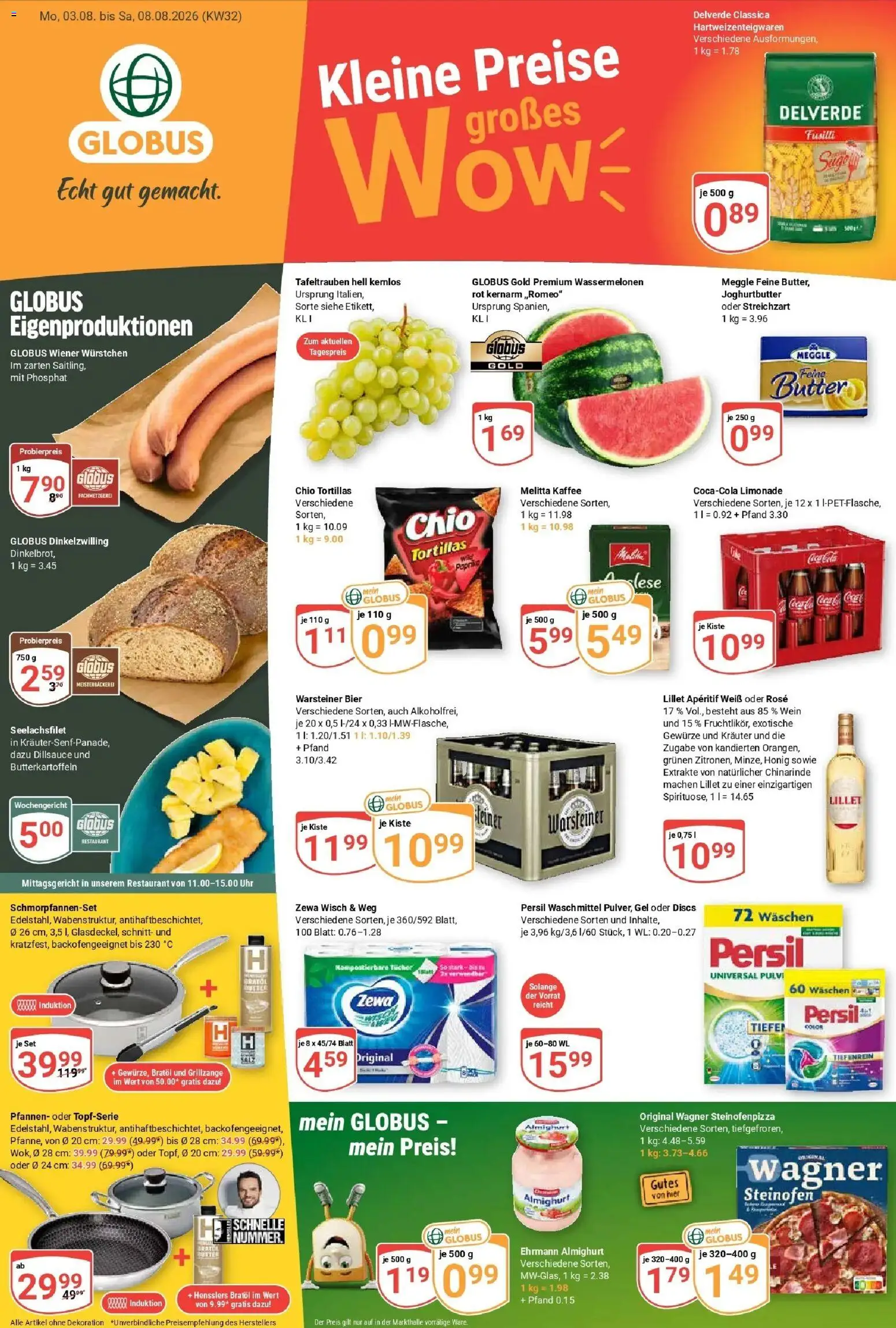 Globus Prospekt Neunkirchen (ab 03.08.2026) » Angebote online | Seite: 5 | Produkte: Kaffee, Zewa, Paprika, Warsteiner