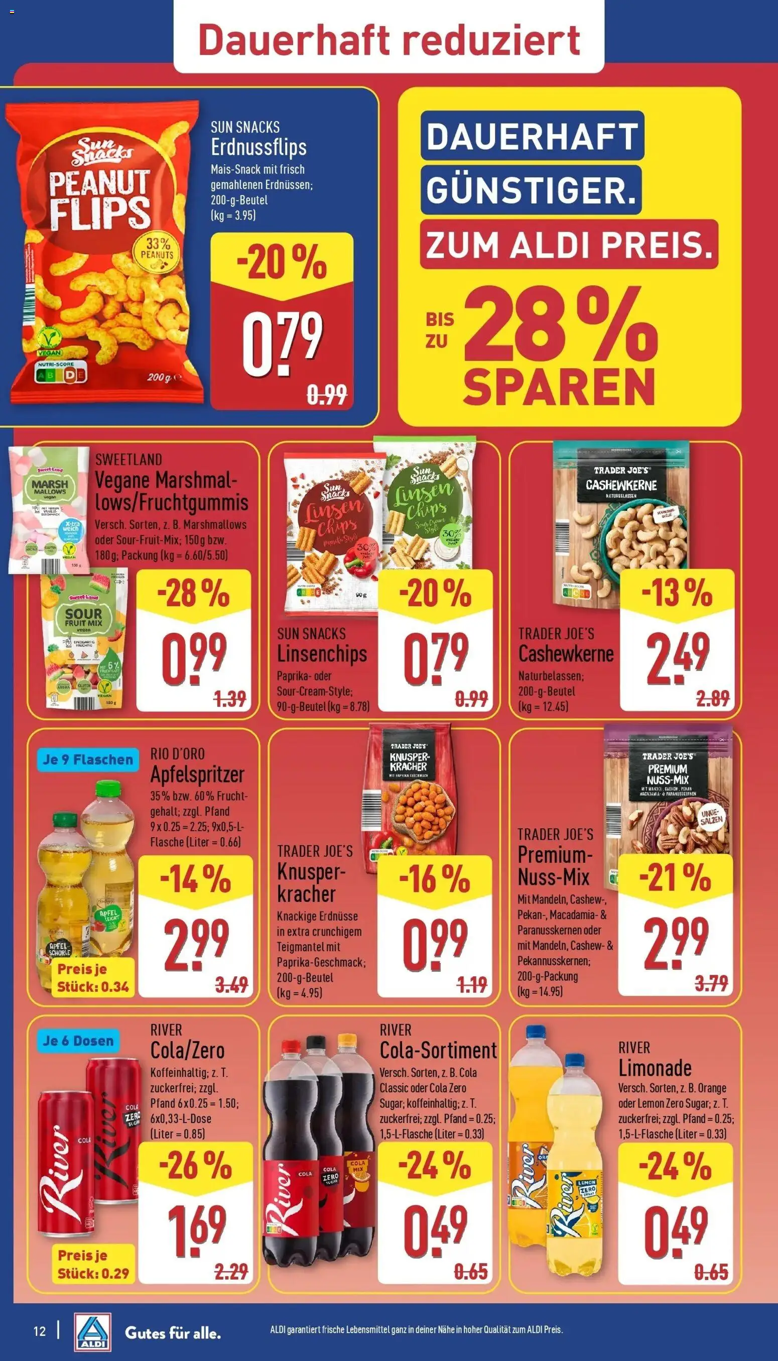 Aldi Aktueller Prospekt (ab 19.10.2026) » Angebote Online | Seite: 12 | Produkte: Äpfel, Limonade, Cashew, Paprika