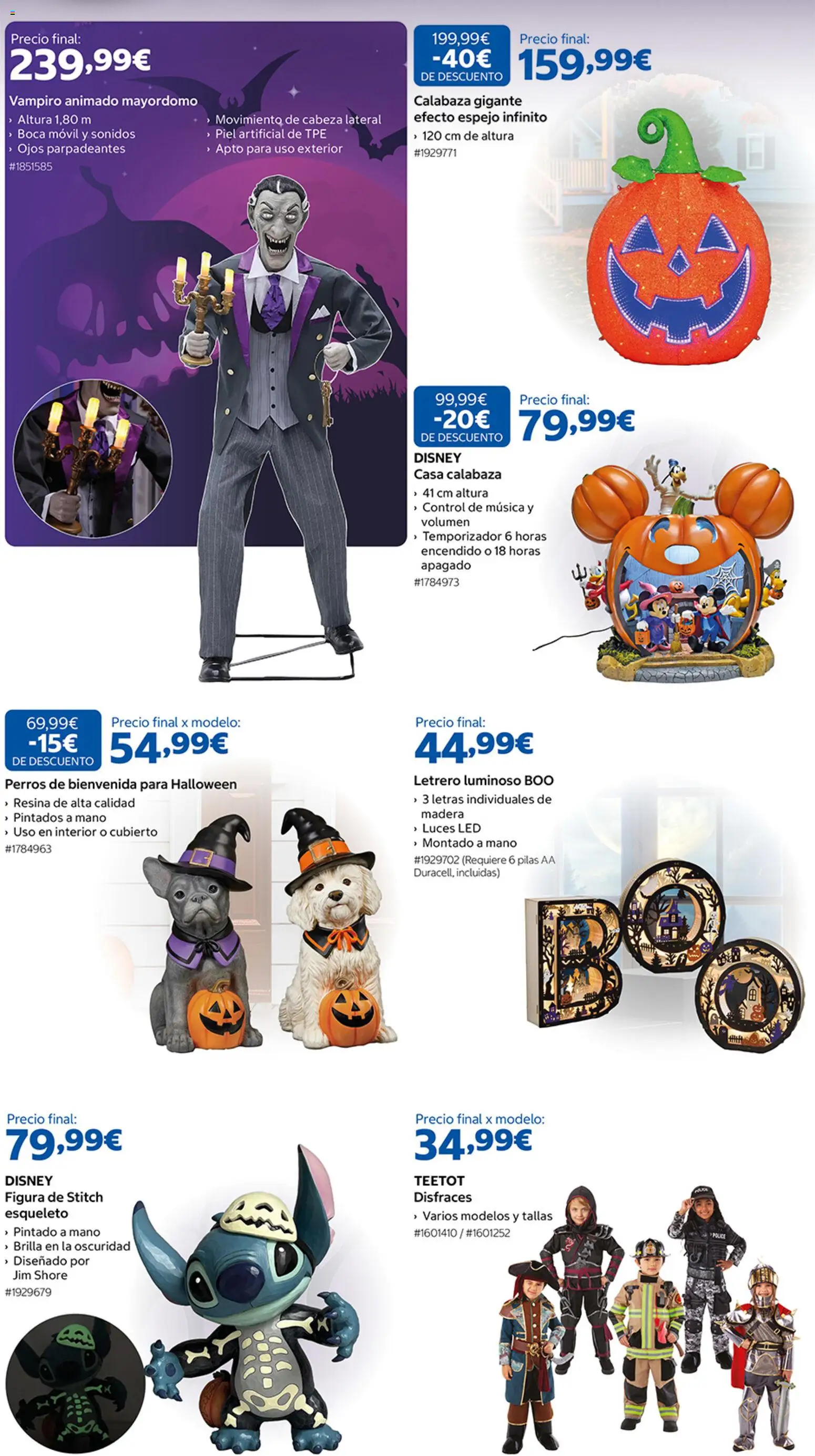 Costco Halloween │ válido desde el 30/09/2026 | Página: 2 | Productos: Calabaza, Pilas AA, Móvil, Espejo