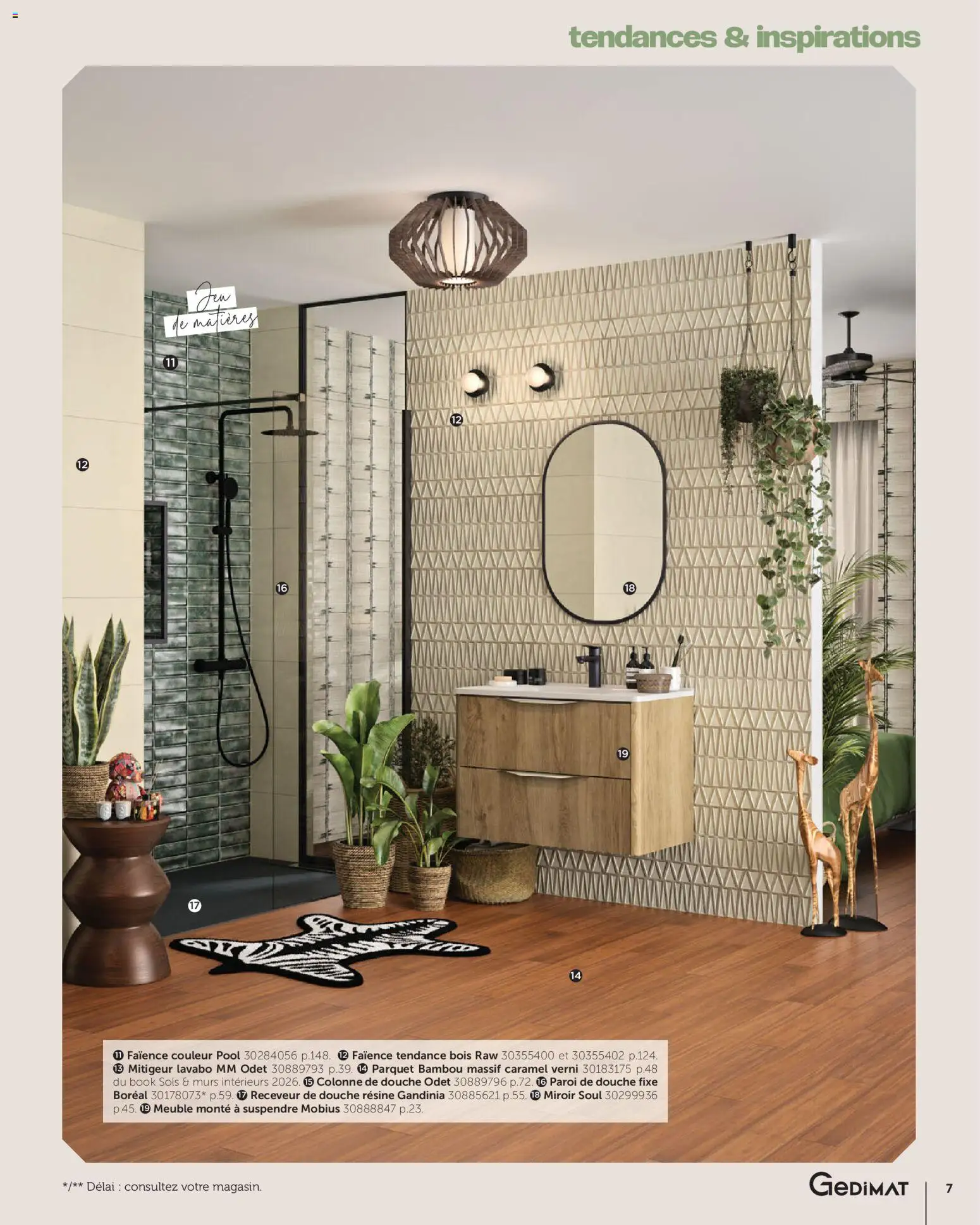 {H1} | Page: 7 | Produits: Meuble, Parquet, Douche, Miroir