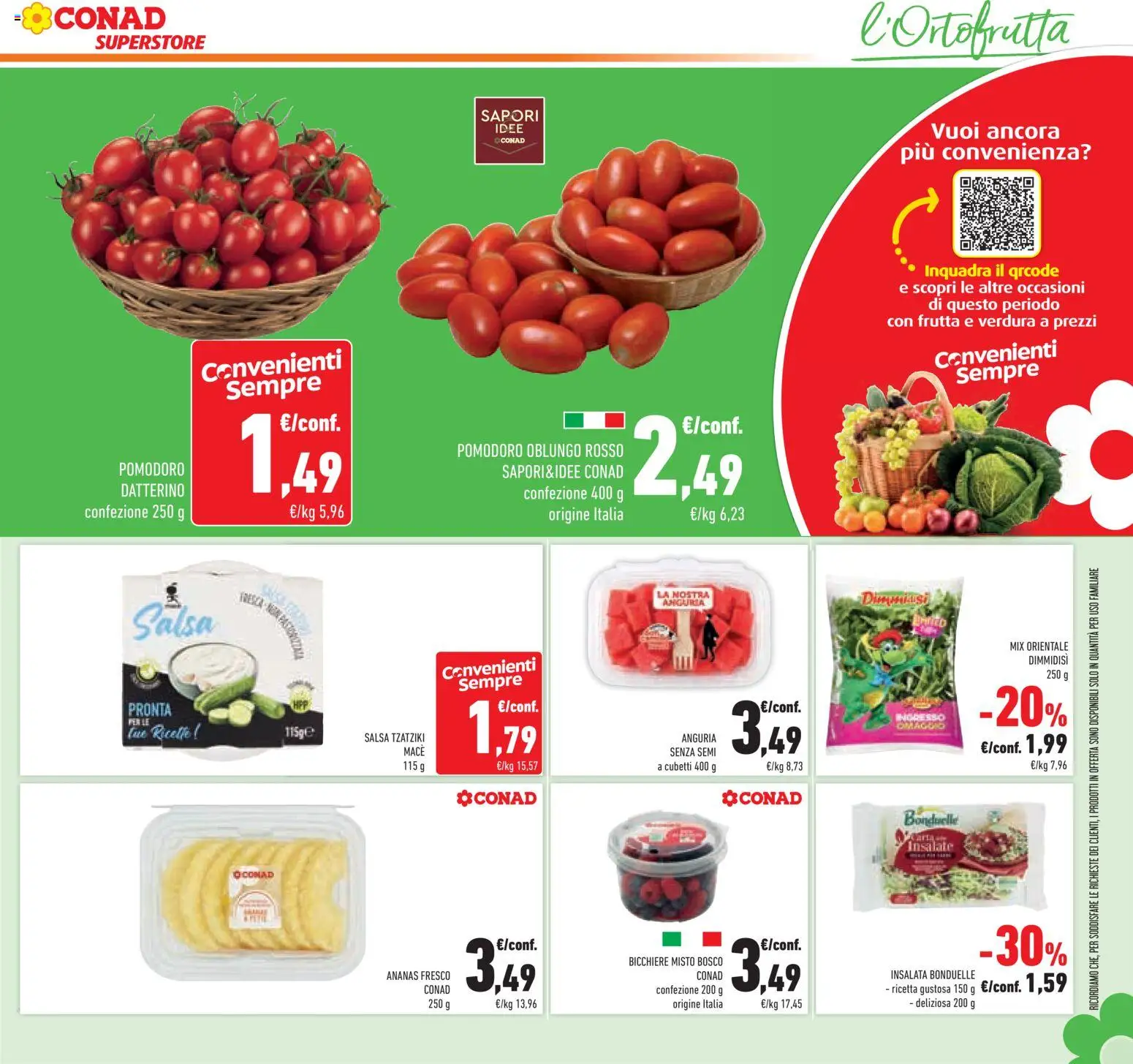 Volantino Conad del 17.06.2026 | Pagina: 19 | Prodotti: Frutta, Salsa, Pomodoro, Ananas